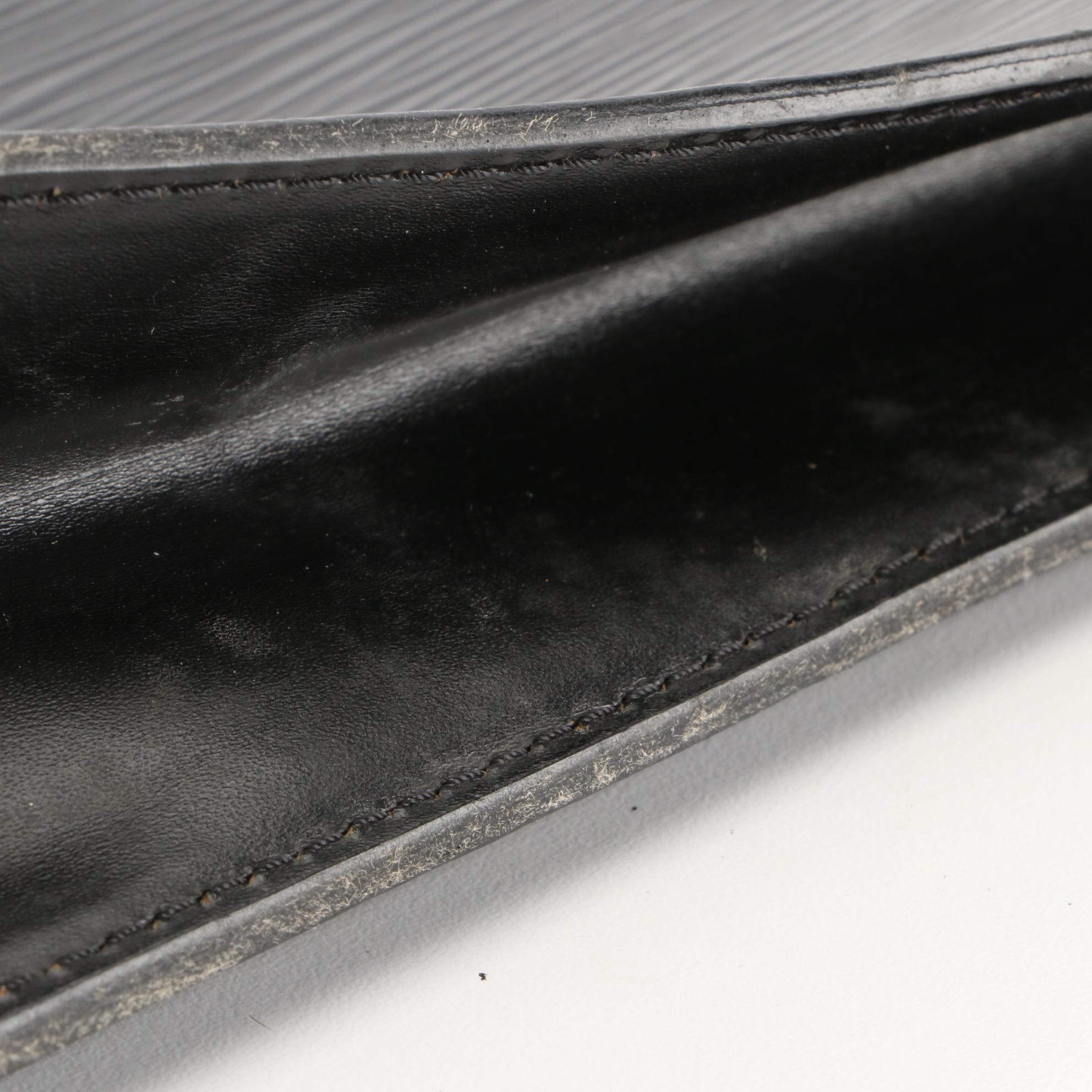 Louis Vuitton Pochette Homme in Black Epi and Smooth Leather