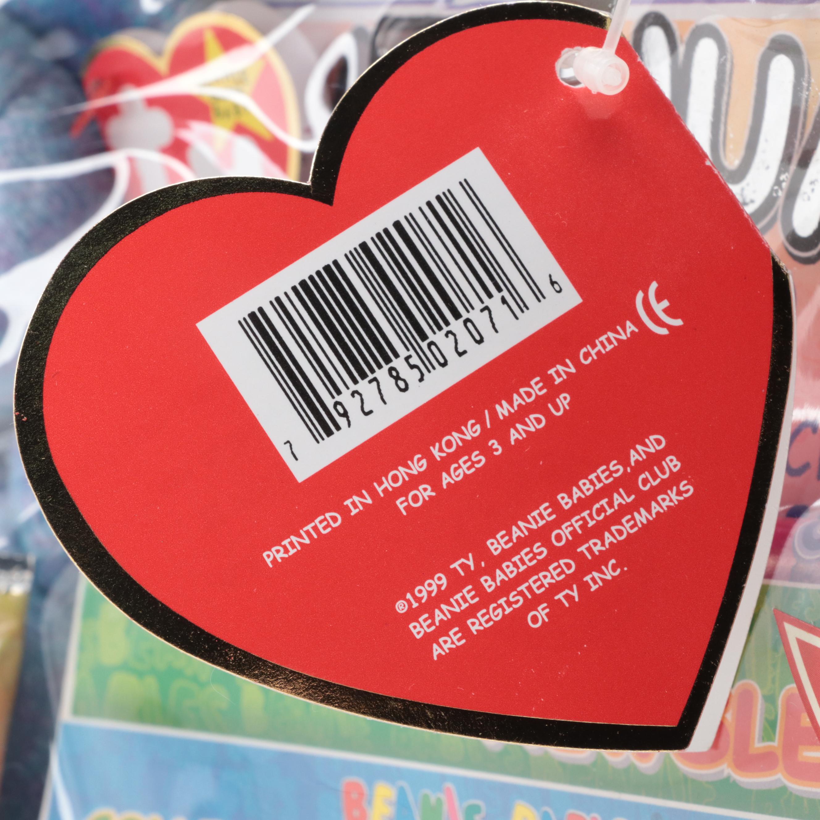 Ty Beanie Babies Stuffed Plush Toys With Clear Cases, Limited Edition Carry Case