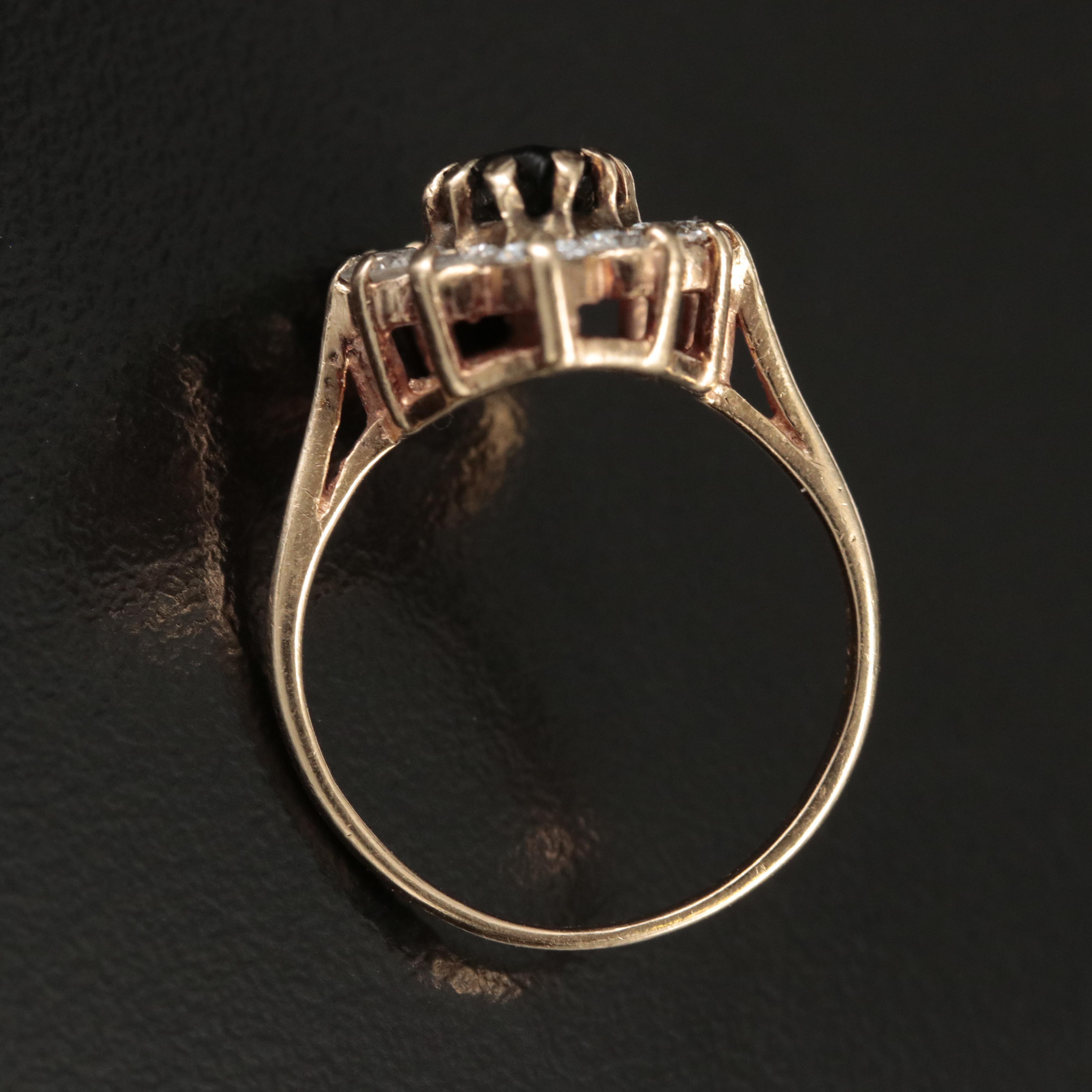 14K 0.98 CTW Diamond Navette Ring