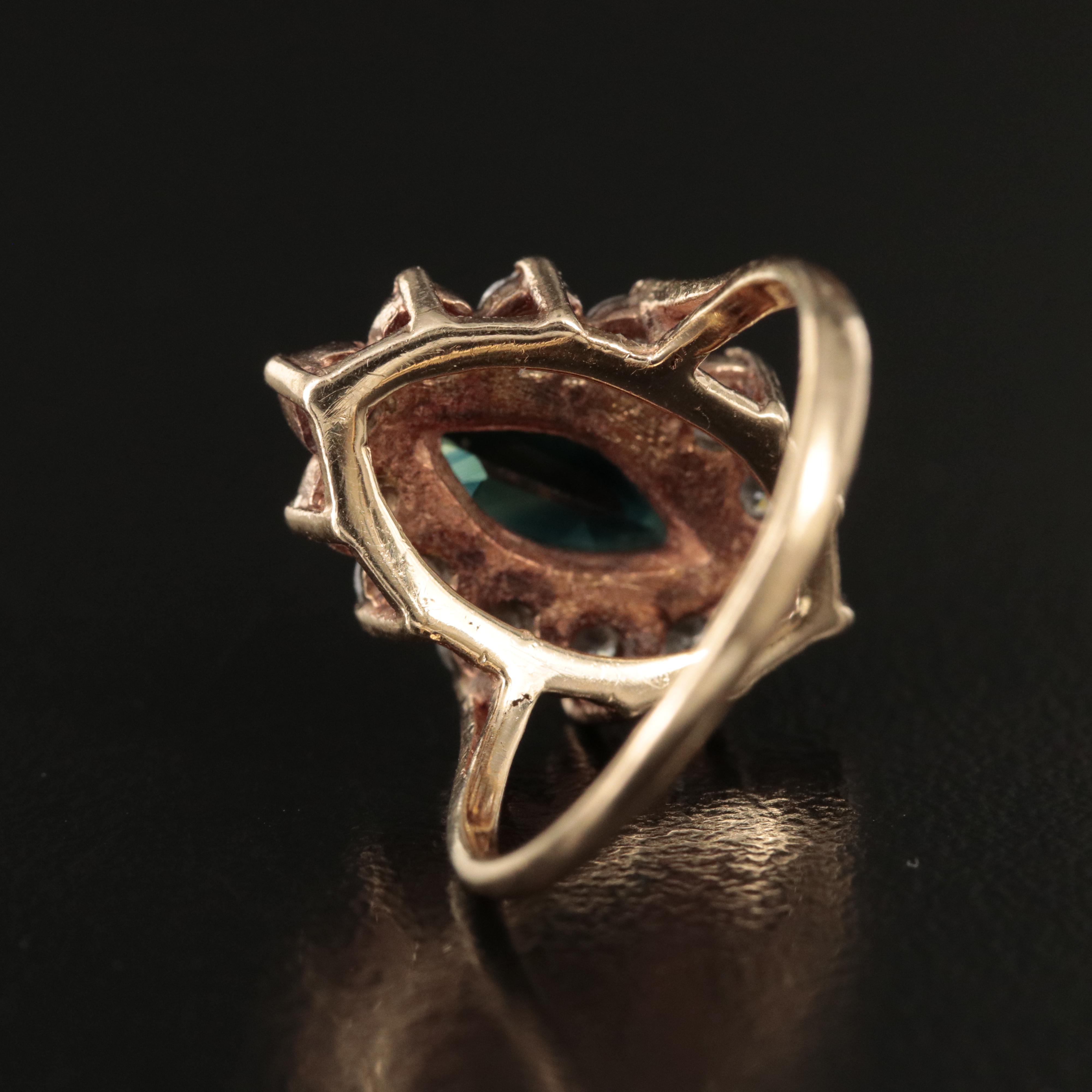 14K 0.98 CTW Diamond Navette Ring