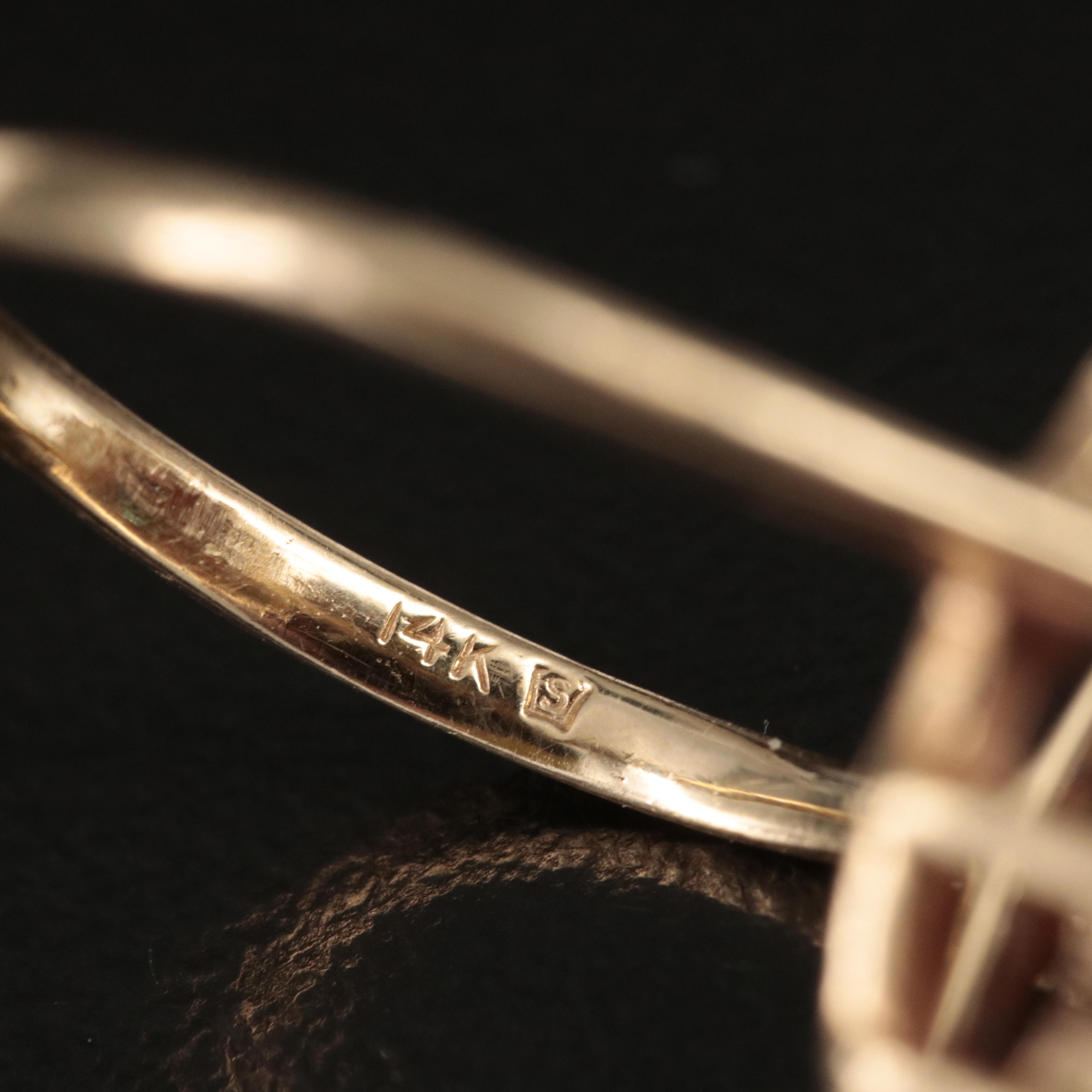 14K 0.98 CTW Diamond Navette Ring