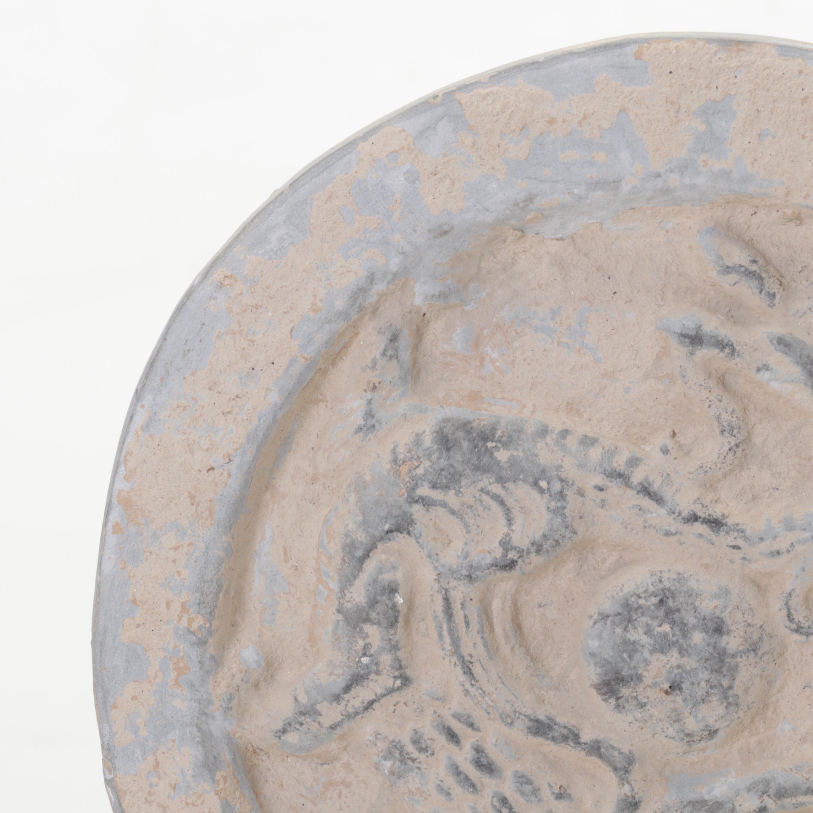 Chinese Han Dynasty Style Green Dragon Roof Tile End