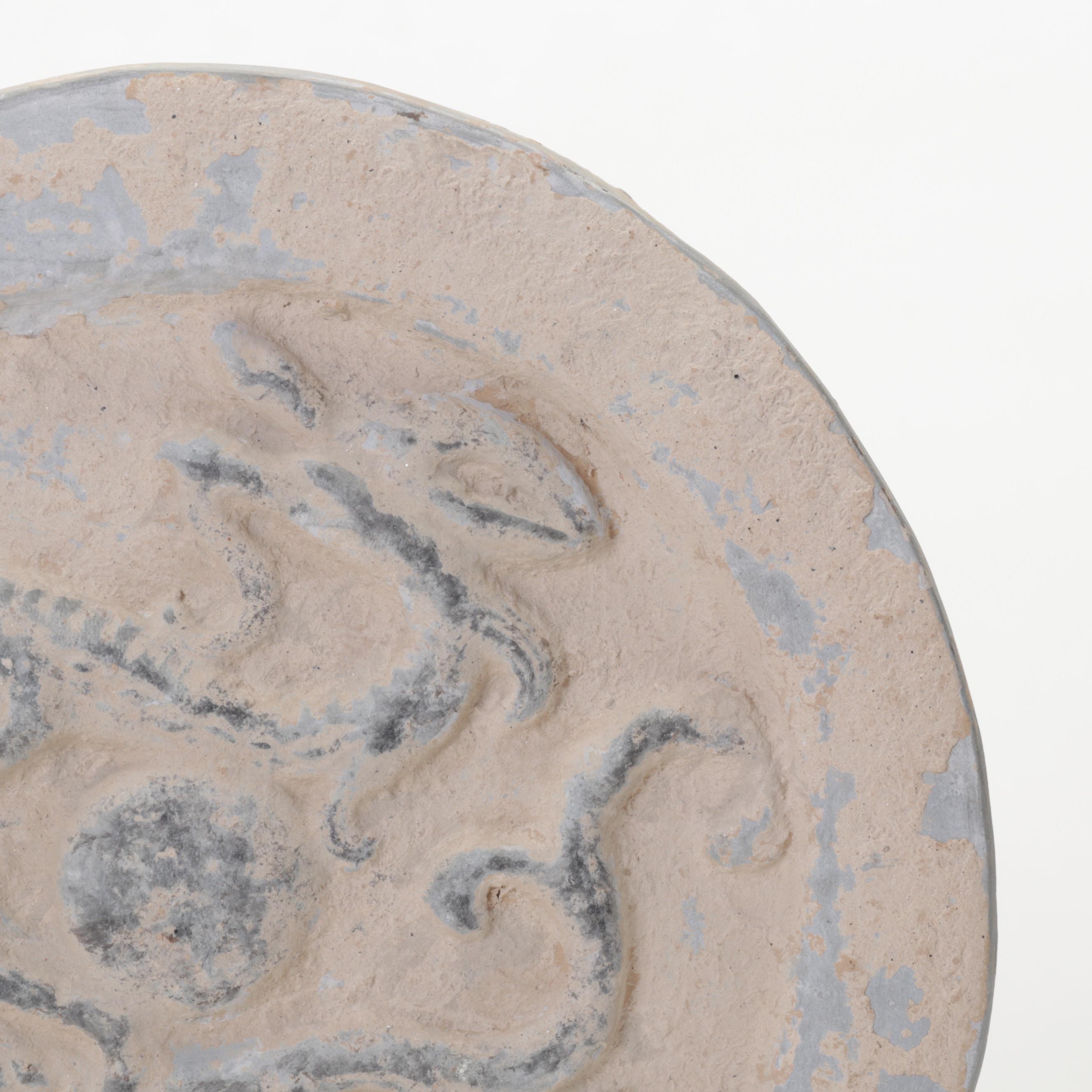 Chinese Han Dynasty Style Green Dragon Roof Tile End