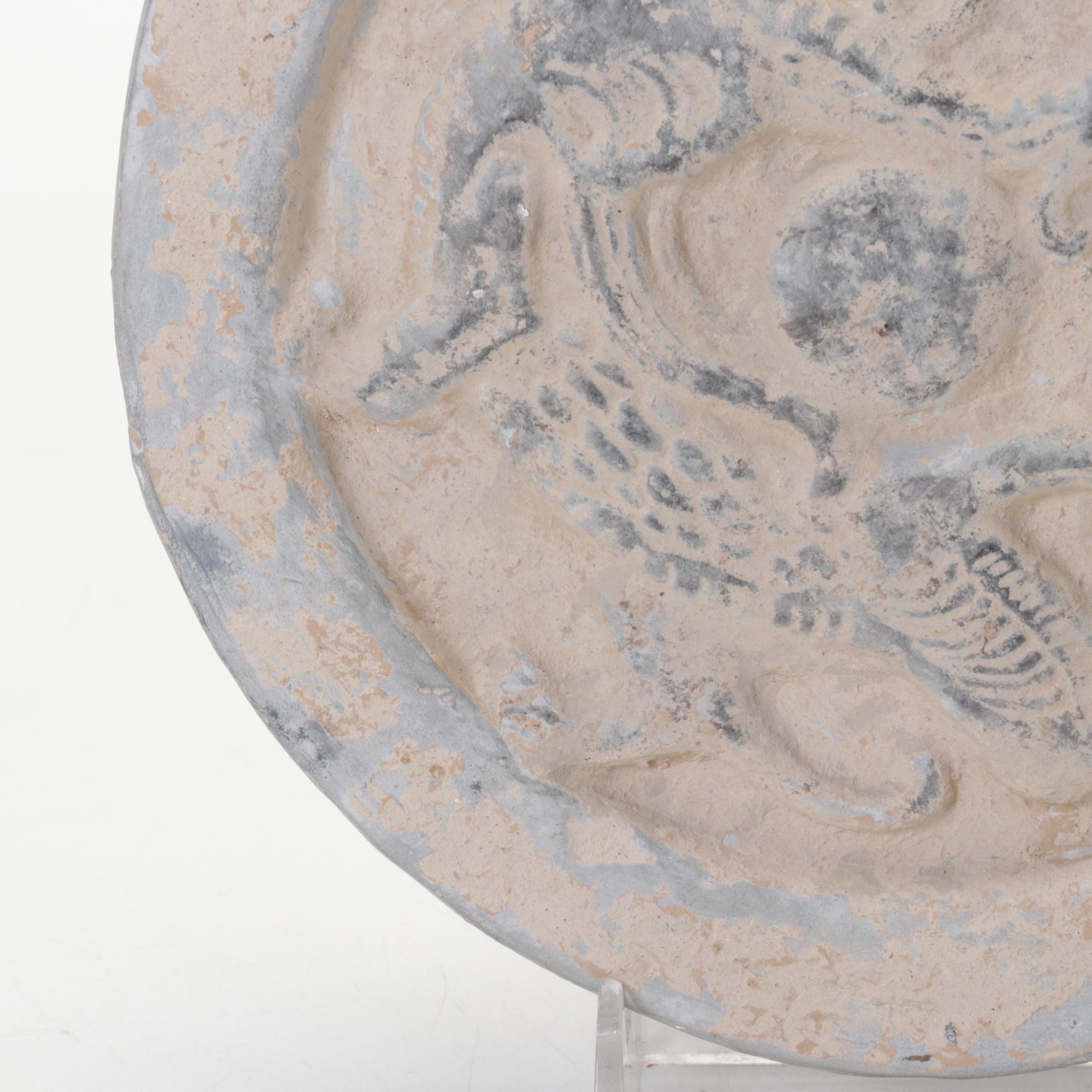 Chinese Han Dynasty Style Green Dragon Roof Tile End