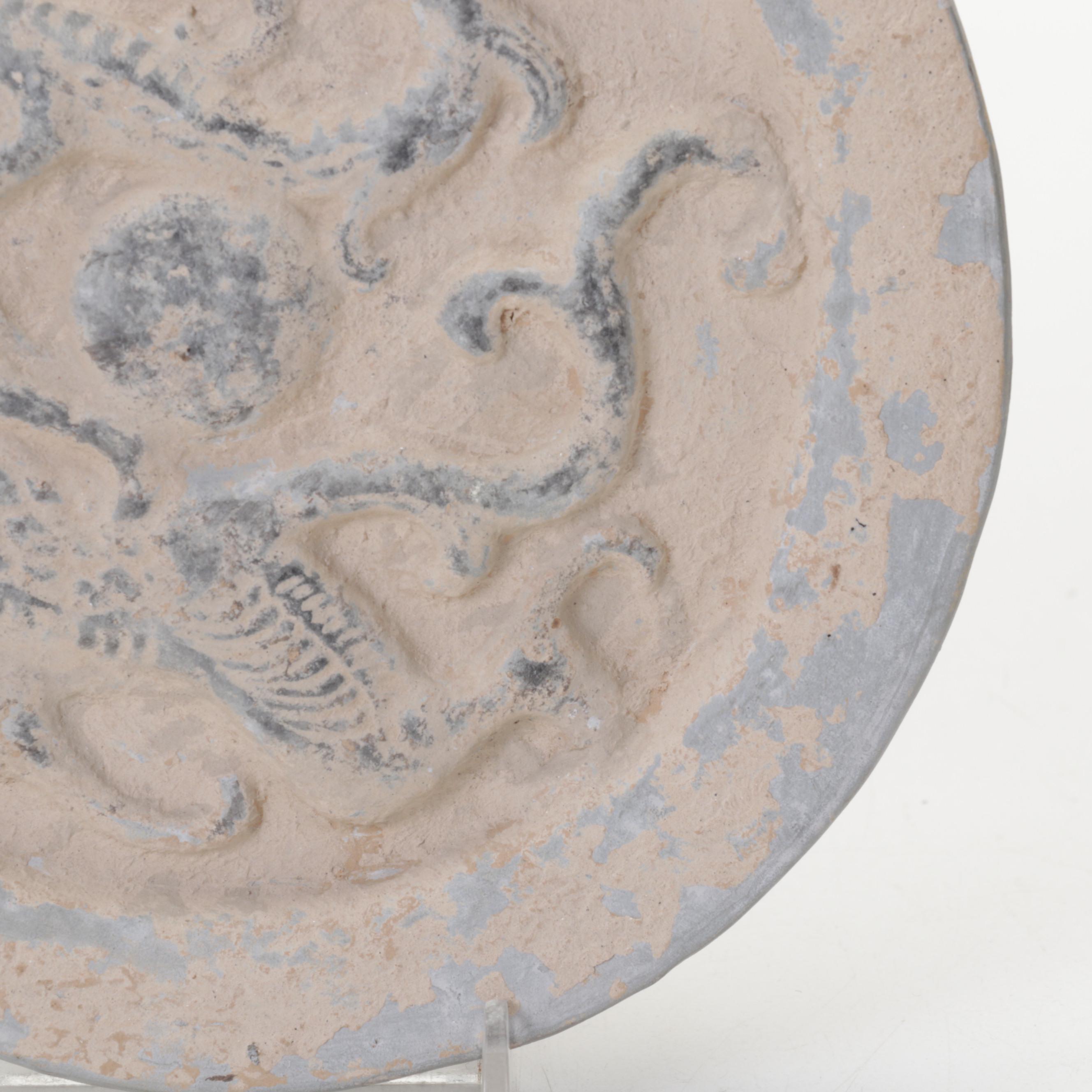 Chinese Han Dynasty Style Green Dragon Roof Tile End