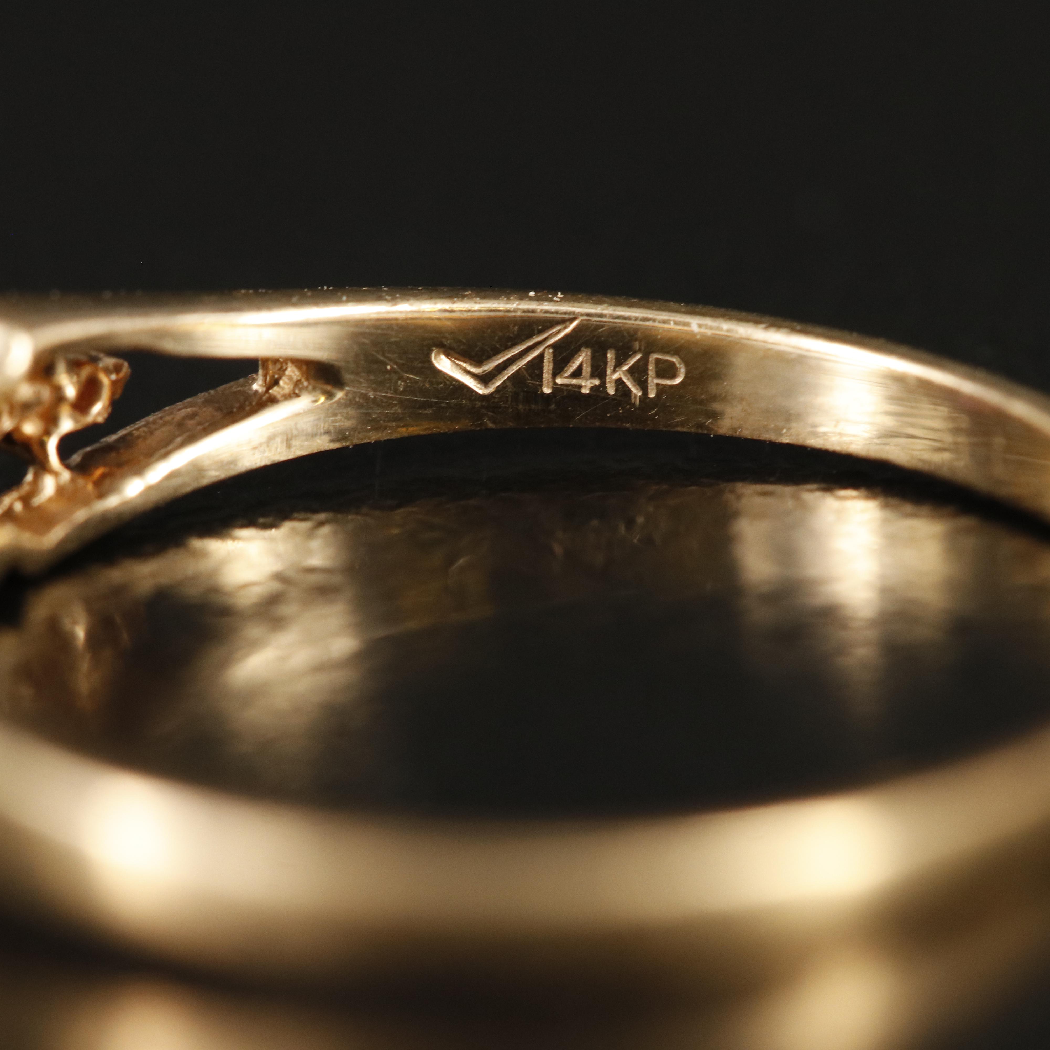 14K Ruby and Diamond Ring