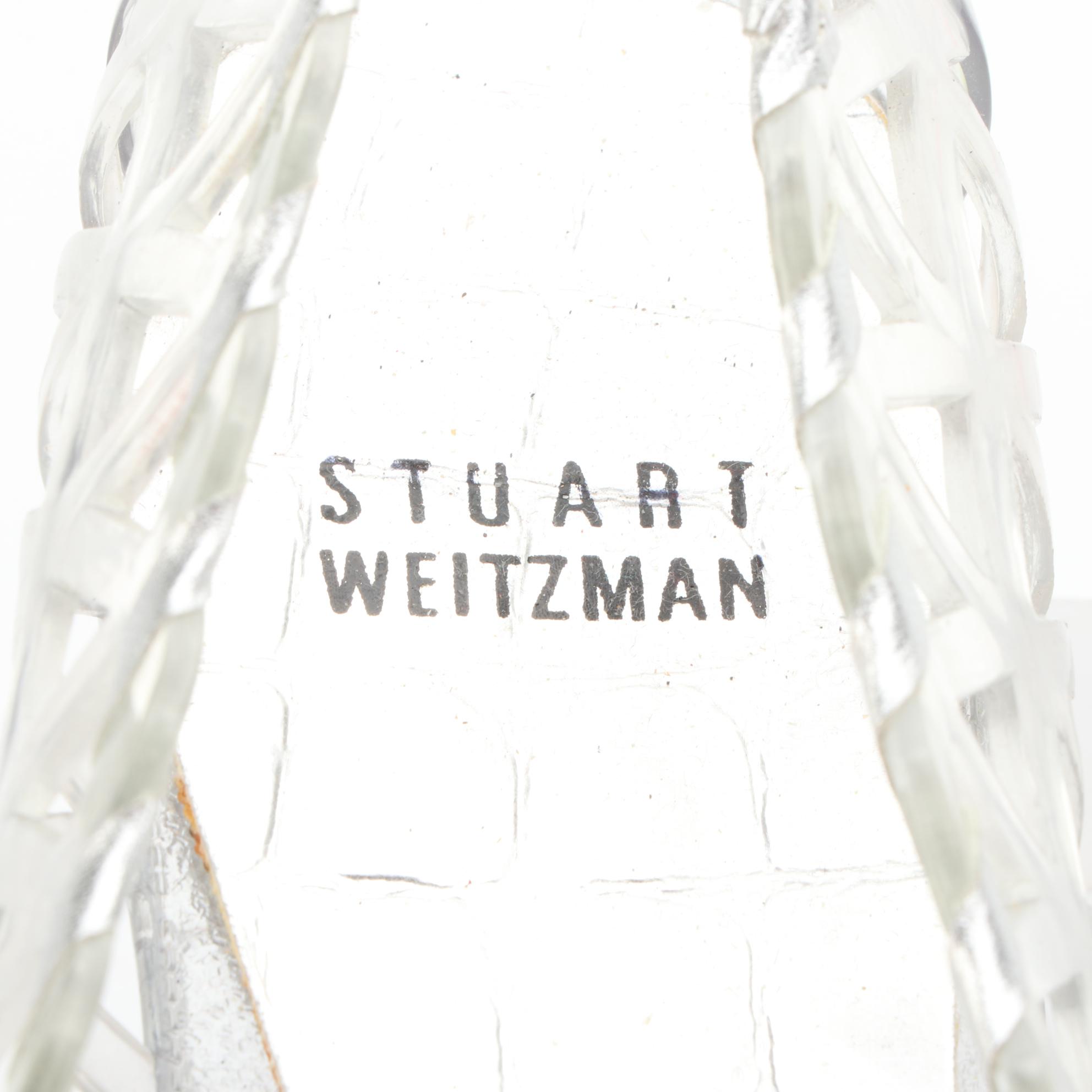 Stuart Weitzman Nudistlucite Wedges, Clear Jelly Flats, and Wedges with Crystals