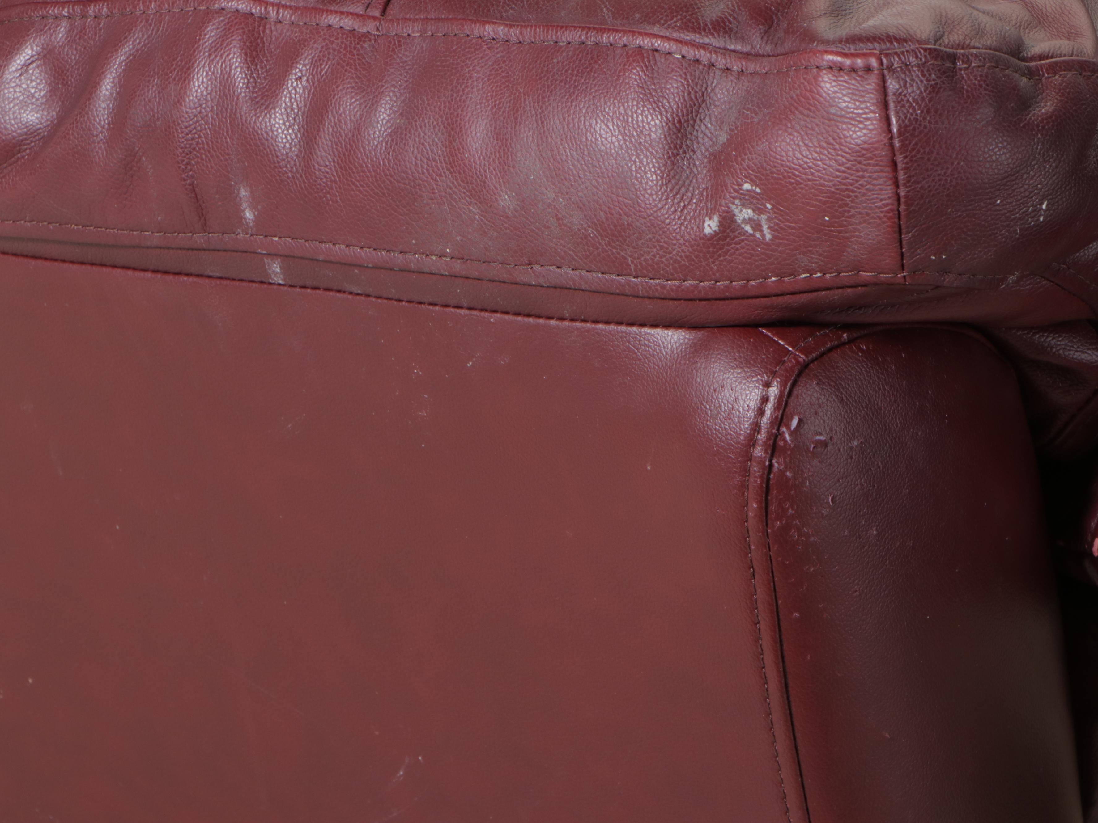 Lane Leather-Touch Reclining Swivel-Rocker