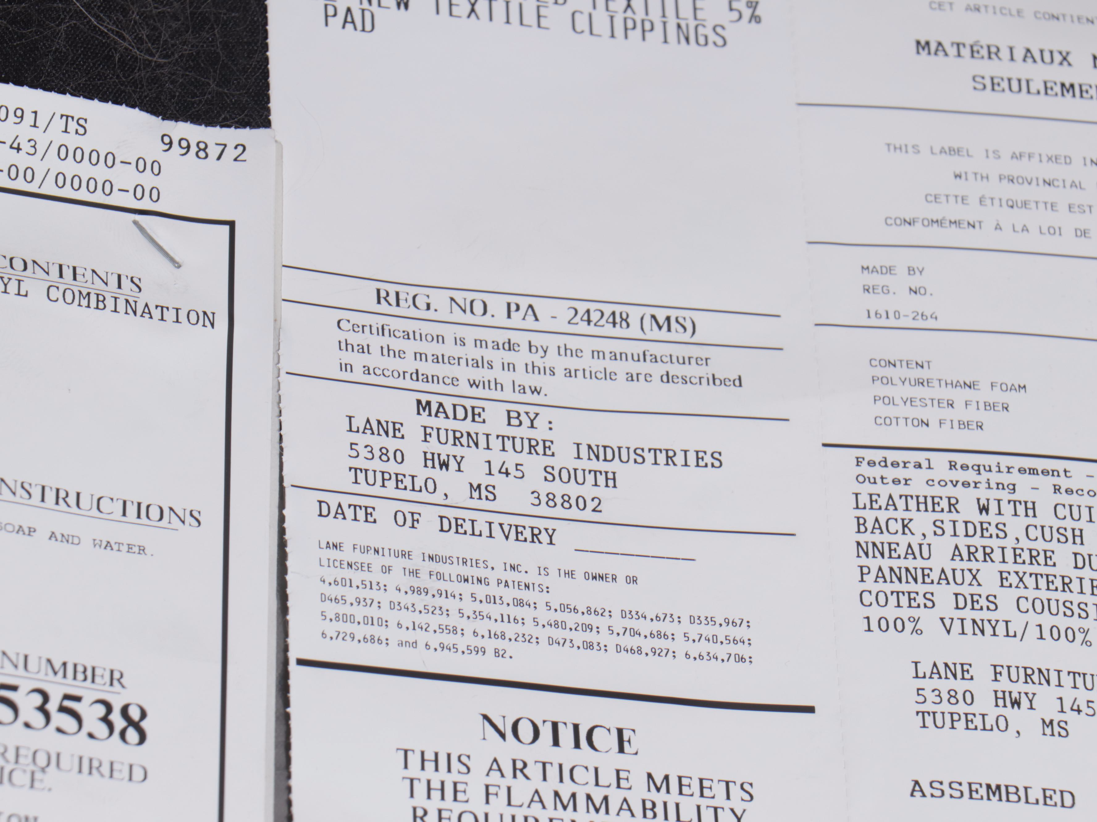 Lane Leather-Touch Reclining Swivel-Rocker