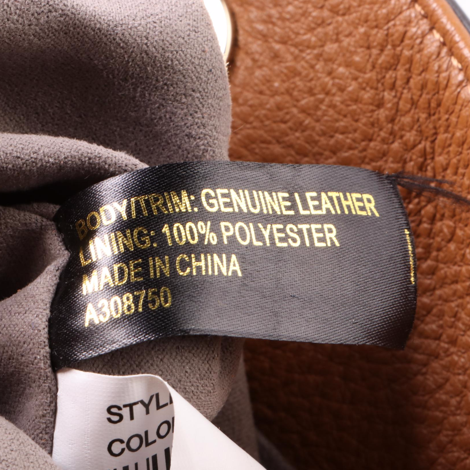 Vince Camuto Nadja Hobo Bag in Brown Leather, New with Tag