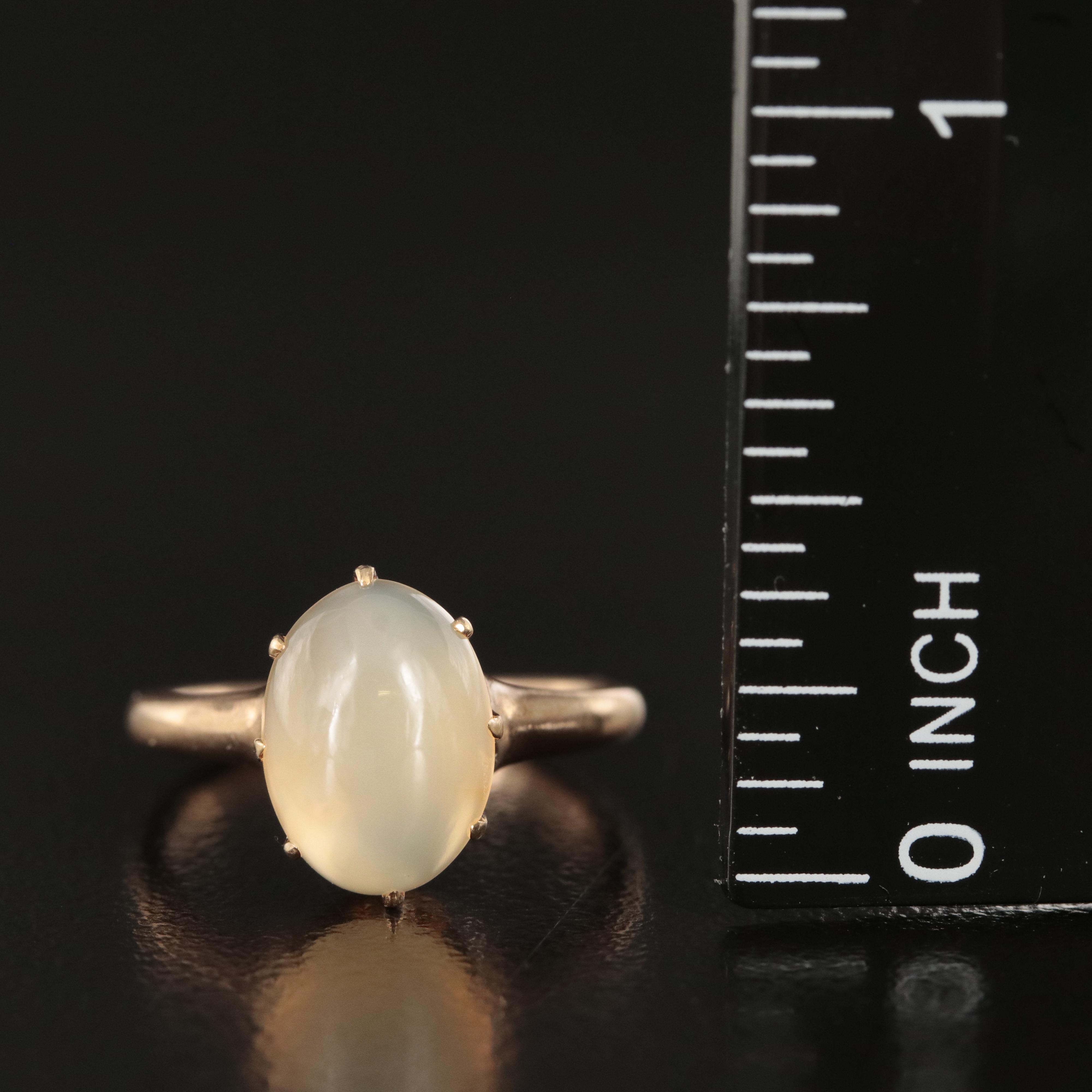 Vintage 10K Moonstone Ring