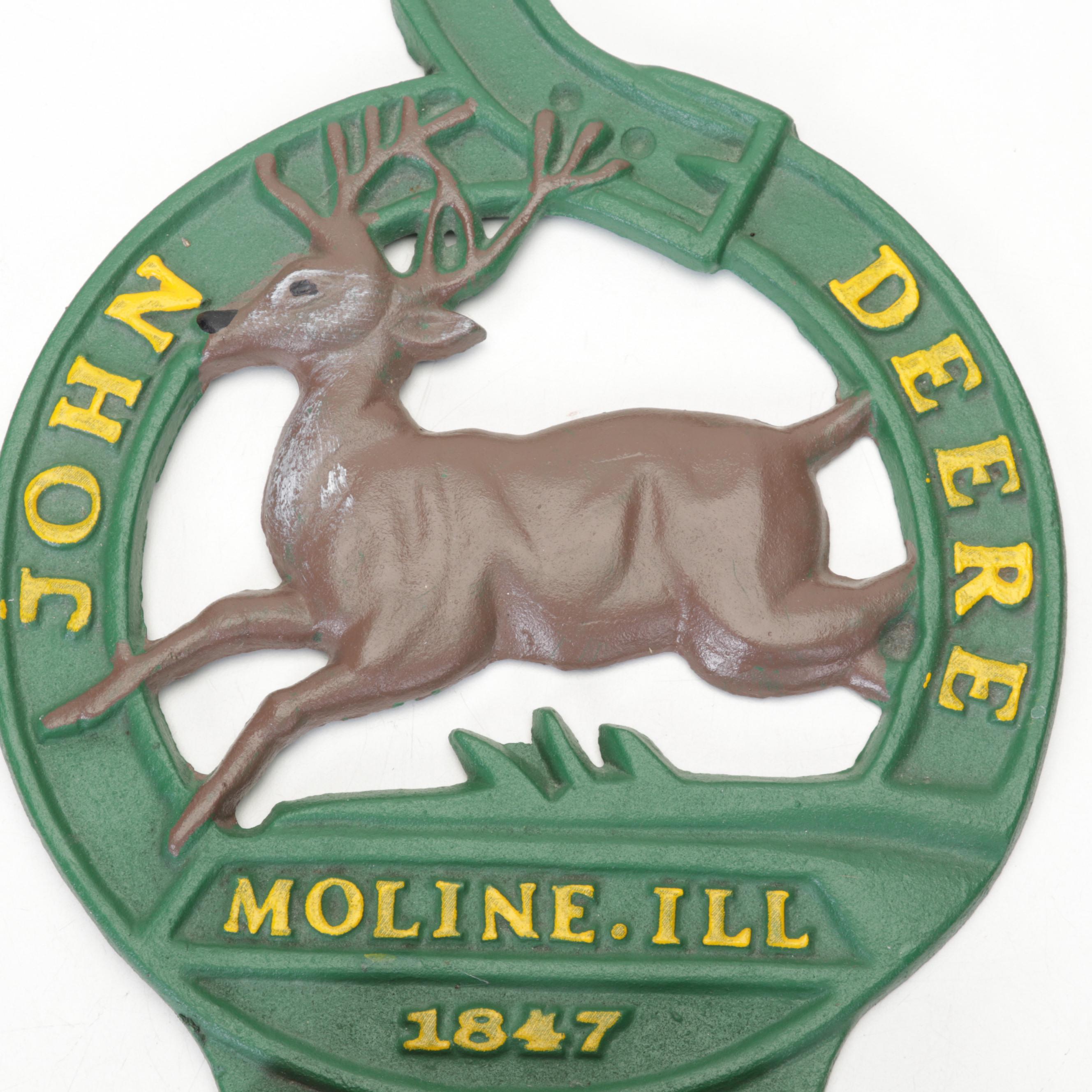 John Deere Wall Mount Cast Iron Replica 1847 Letter holder