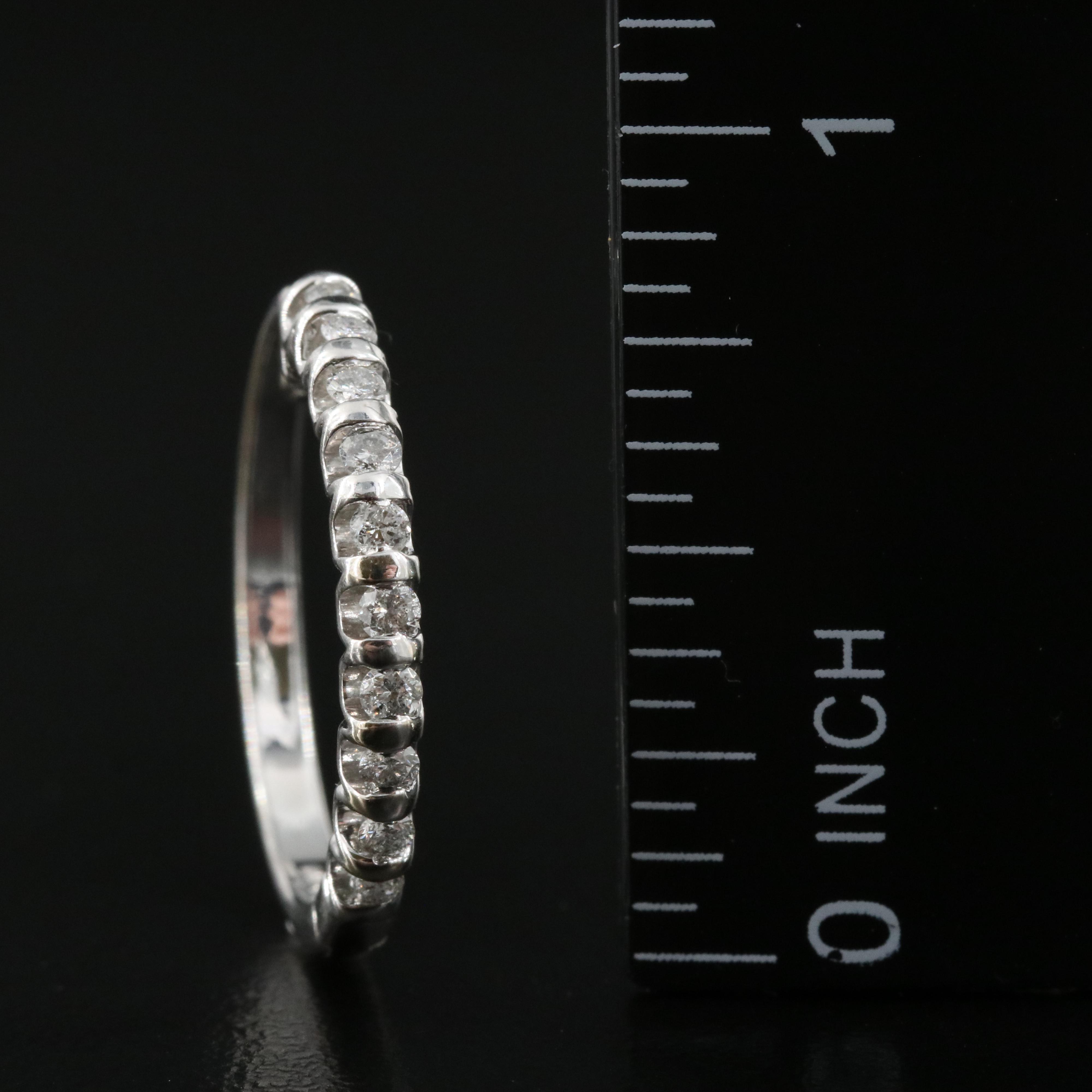 14K 0.50 CTW Diamond Hoop Earrings
