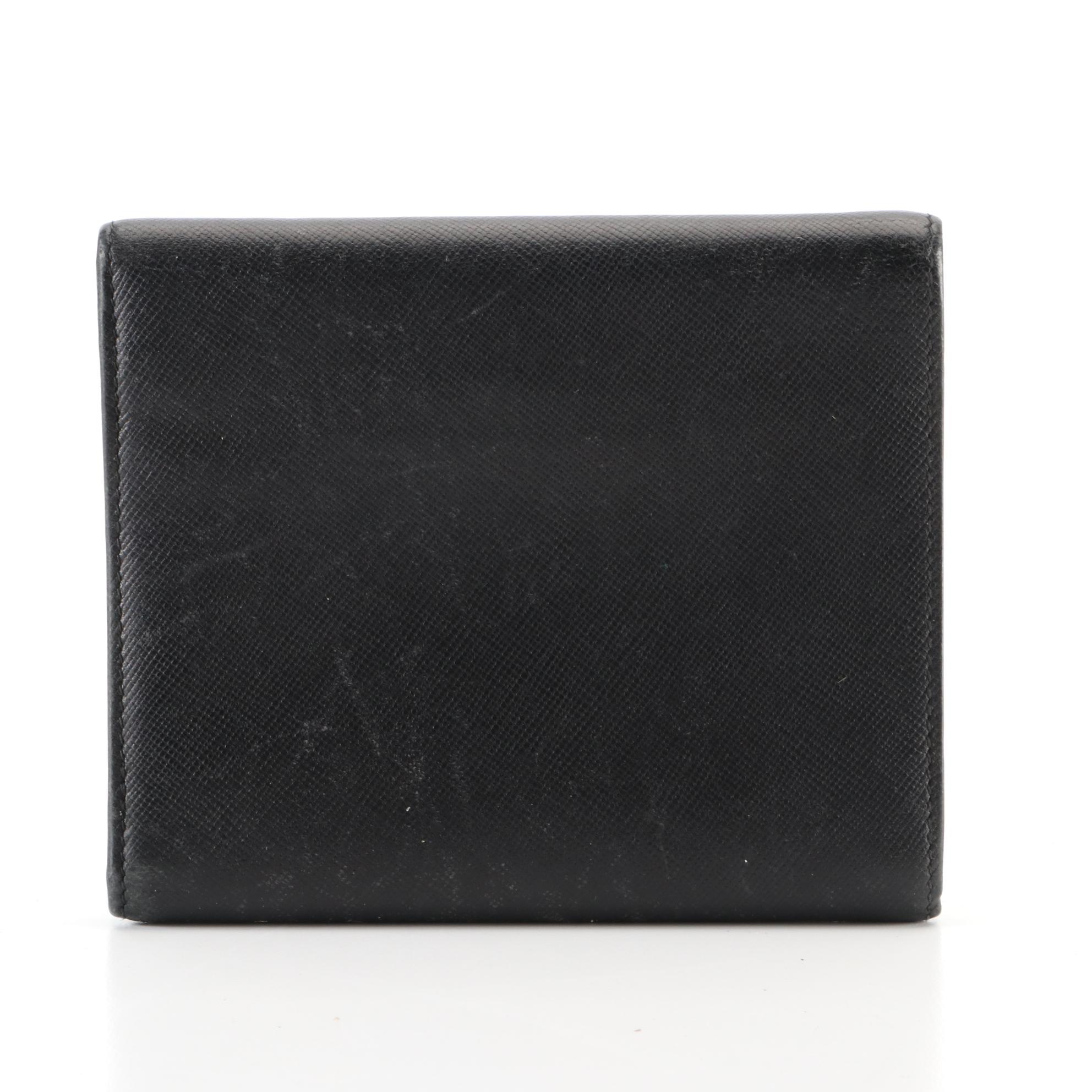 Prada Saffiano Leather Compact Wallet
