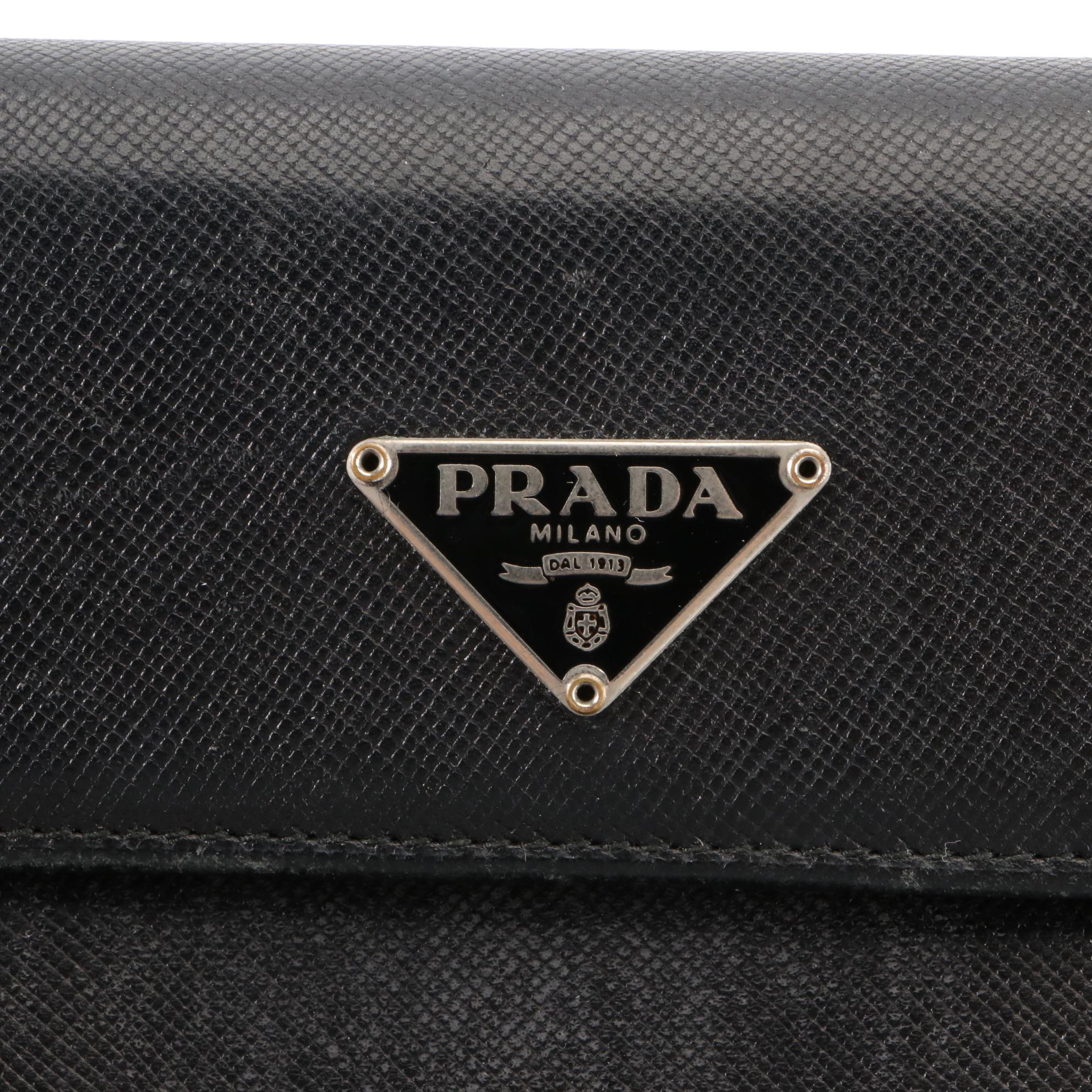 Prada Saffiano Leather Compact Wallet