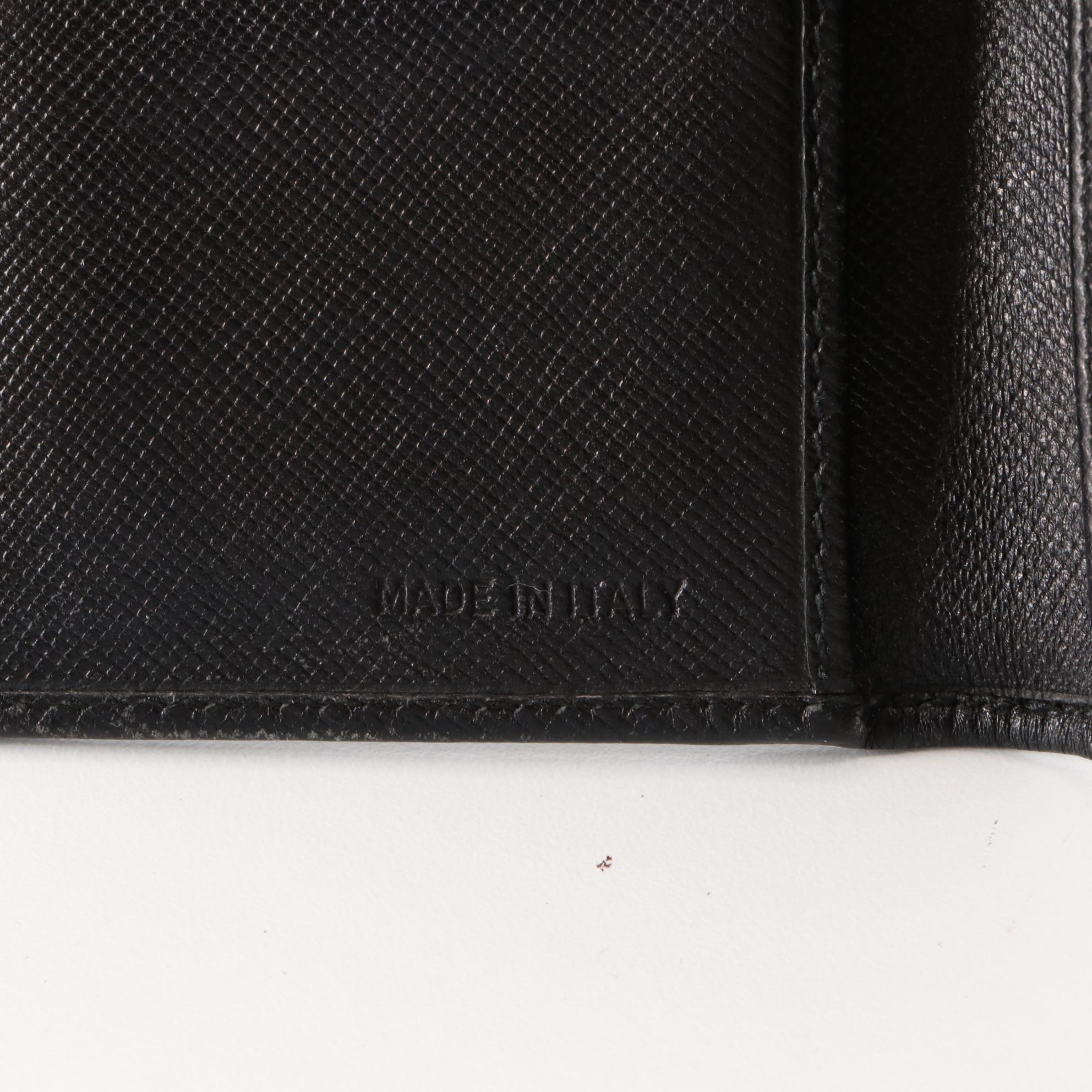 Prada Saffiano Leather Compact Wallet