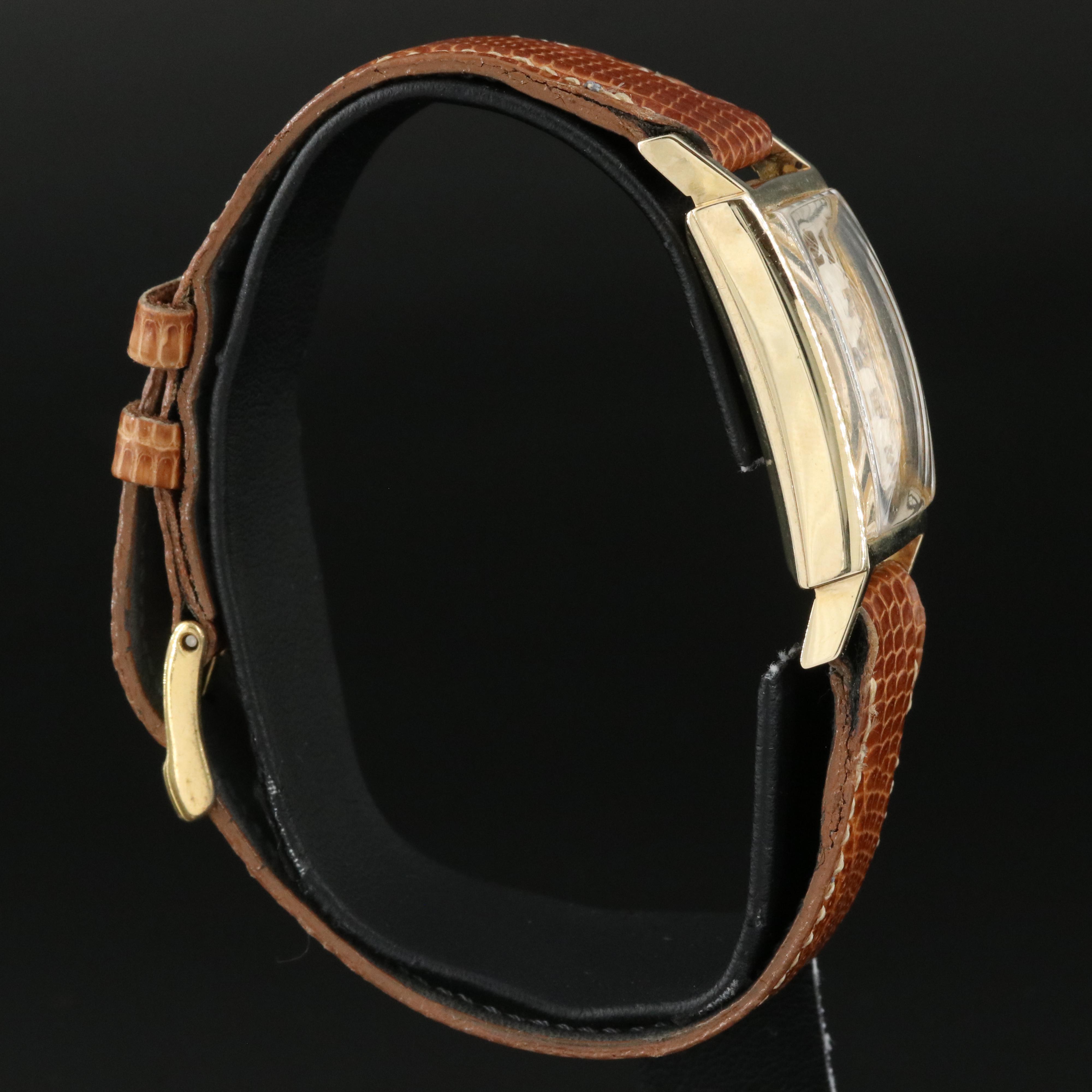 Vintage 14K Hamilton "Brock" Stem Wind Watch