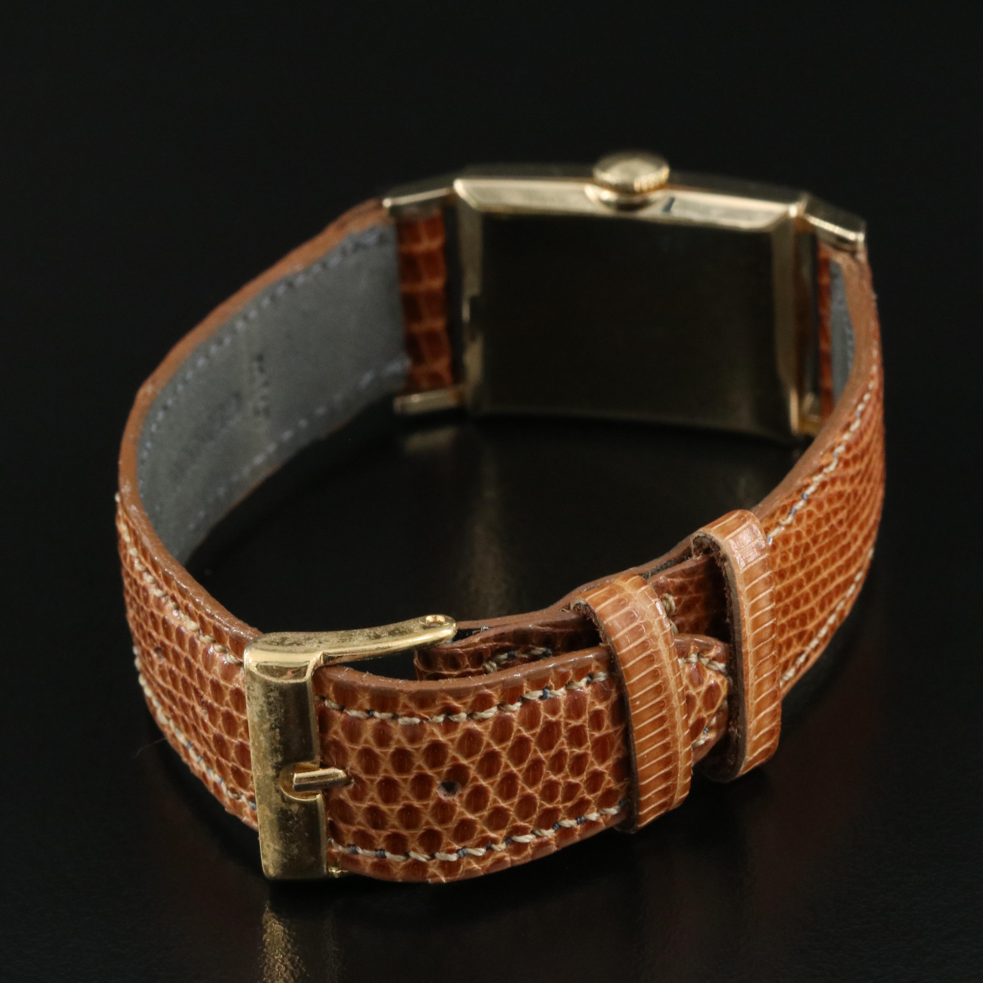 Vintage 14K Hamilton "Brock" Stem Wind Watch