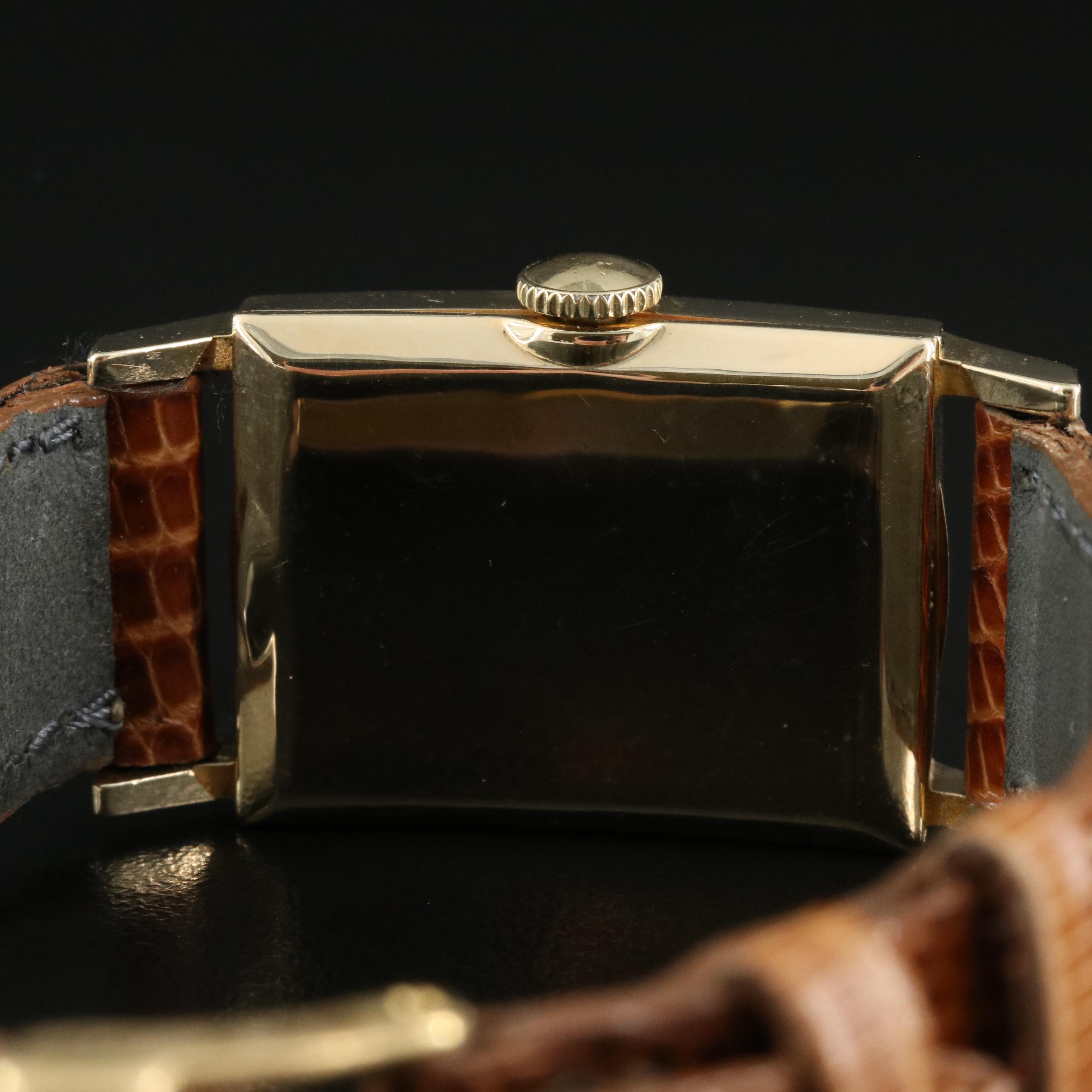 Vintage 14K Hamilton "Brock" Stem Wind Watch