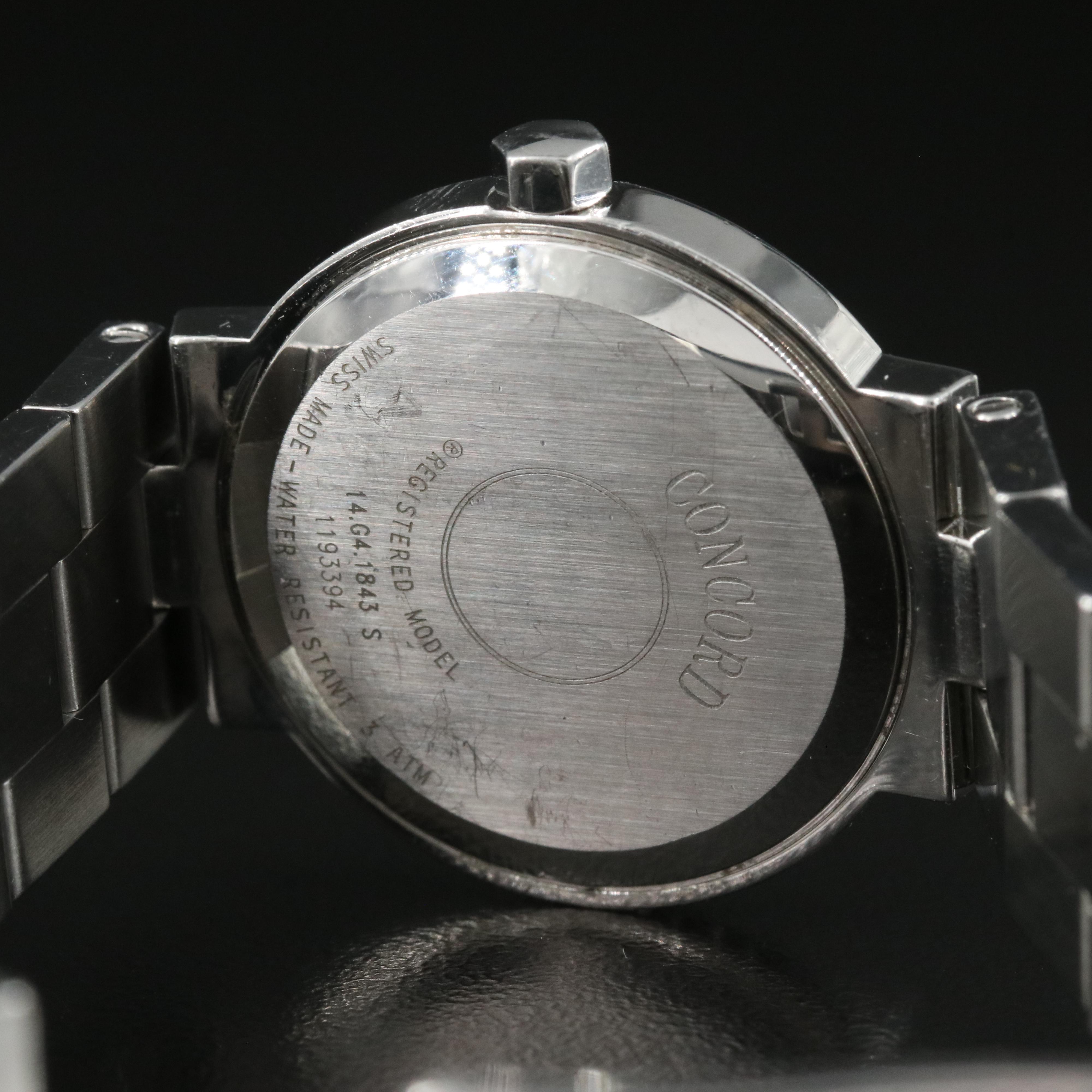 Concord La Scala Stainless Steel Mother-of-Pearl and 1.06 CTW Diamond Watch