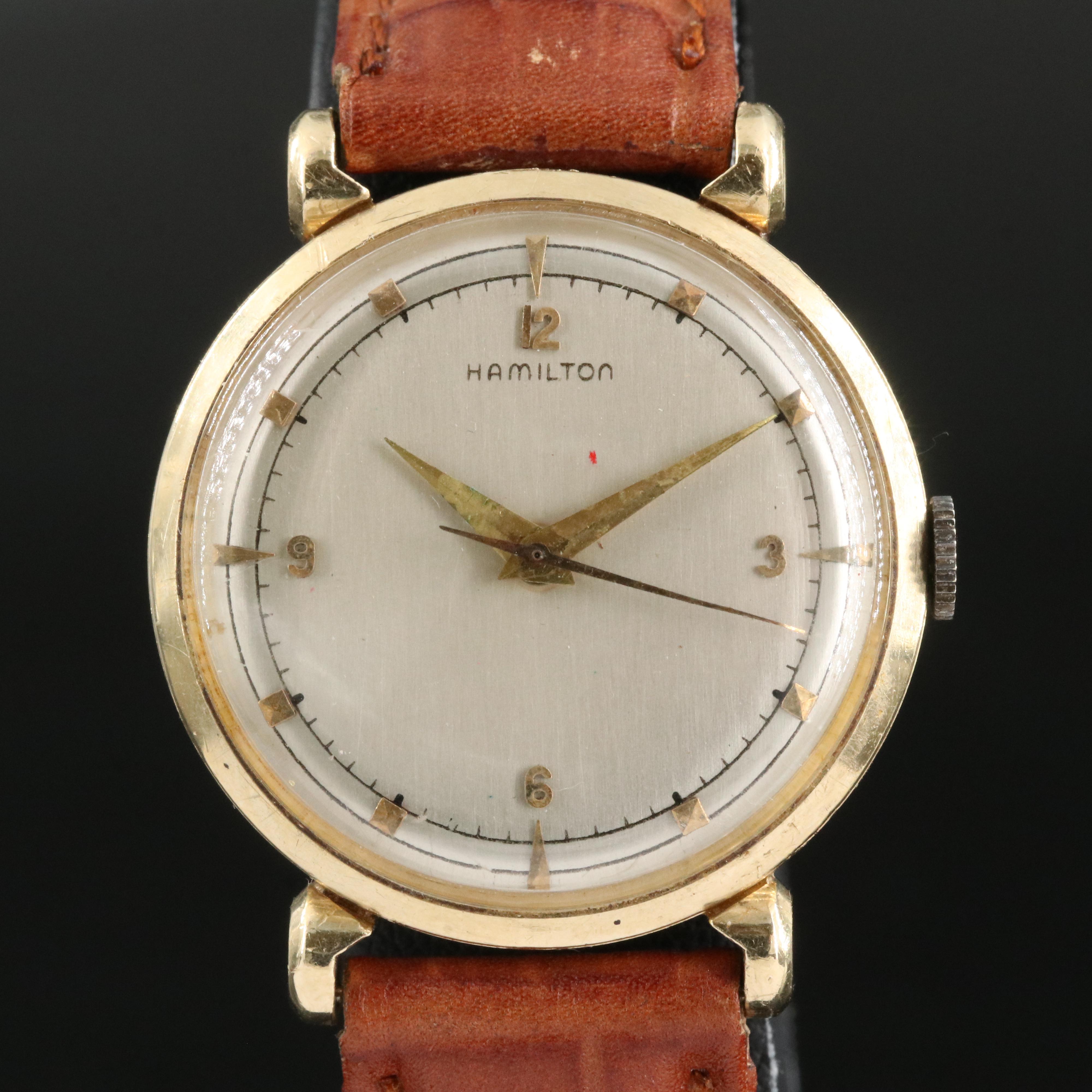 Vintage 14K Hamilton "Fleetwood" Stem Wind Watch