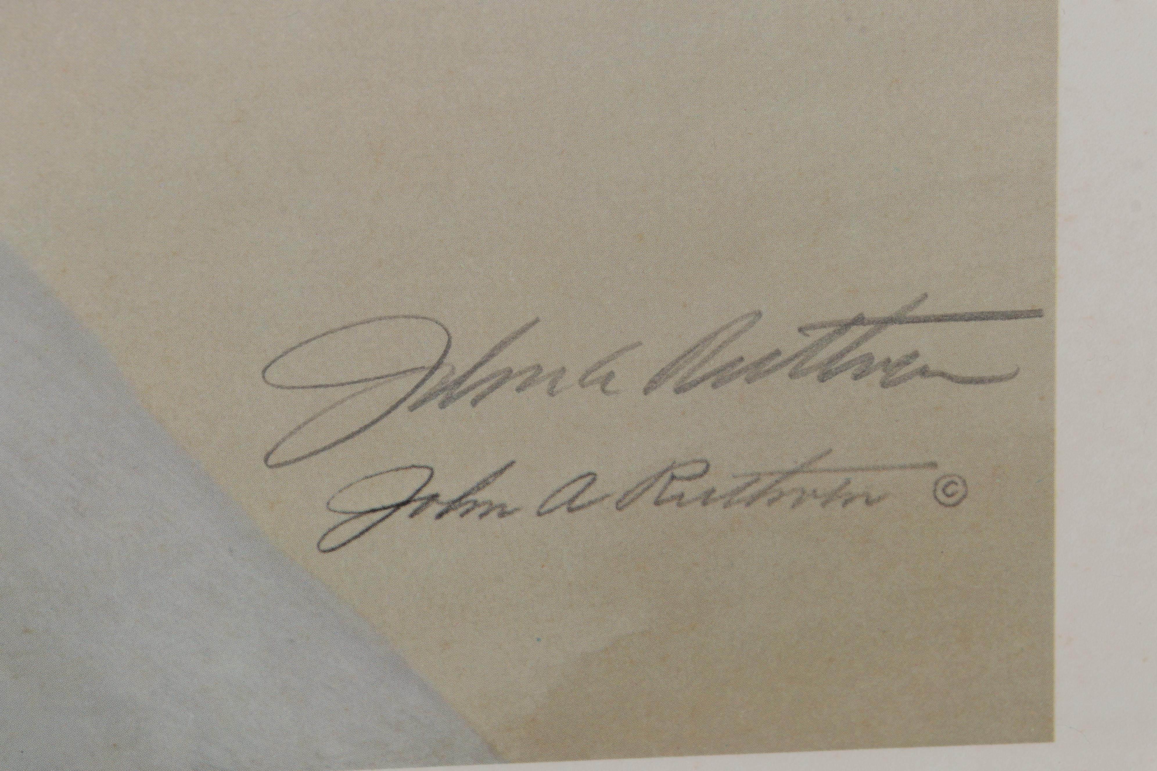 John Ruthven Offset Lithograph "Cardinal," Circa 1978