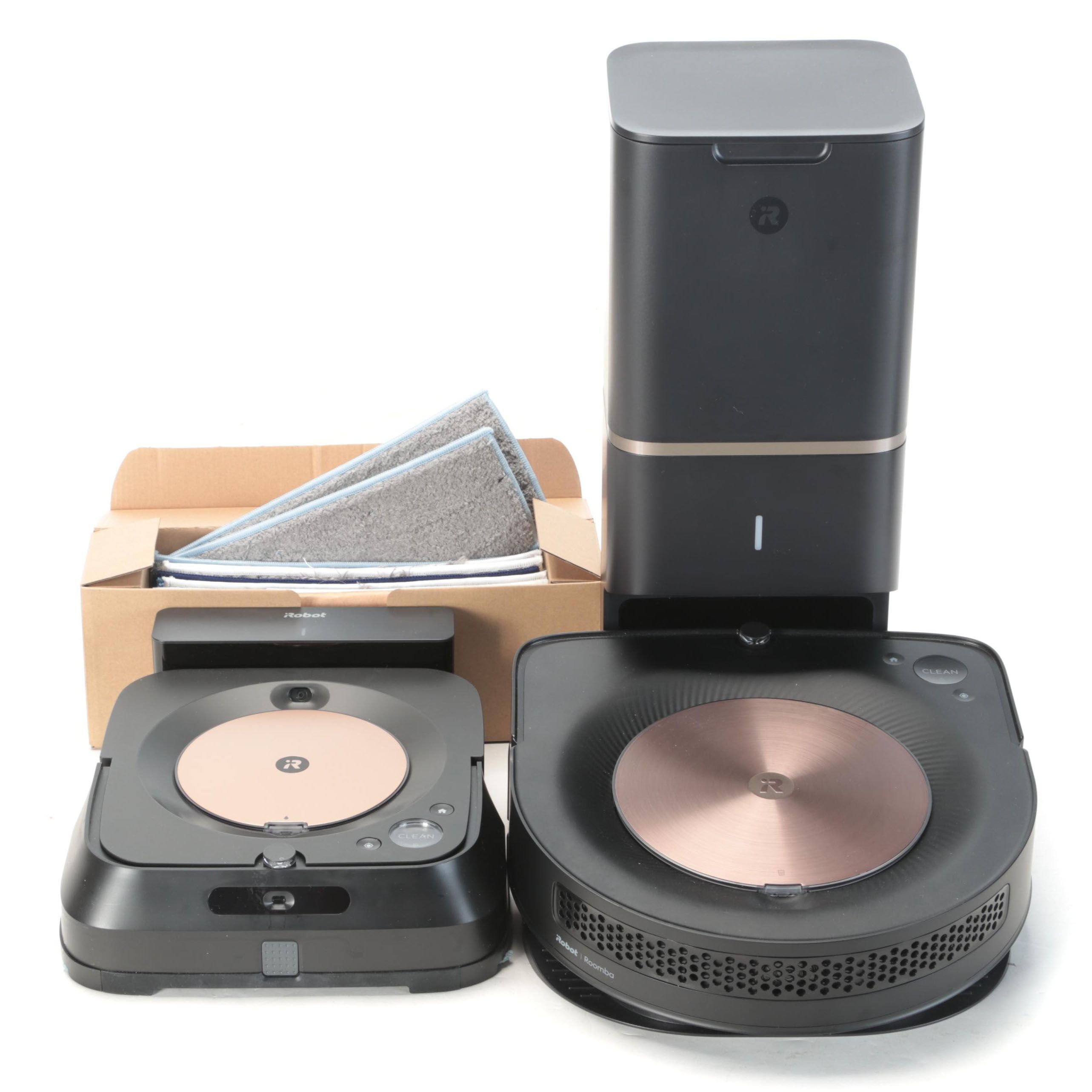 iRobot Roomba s9 Vacuum, Braava Jet Mop Floor Cleaner, Docking Stations, More