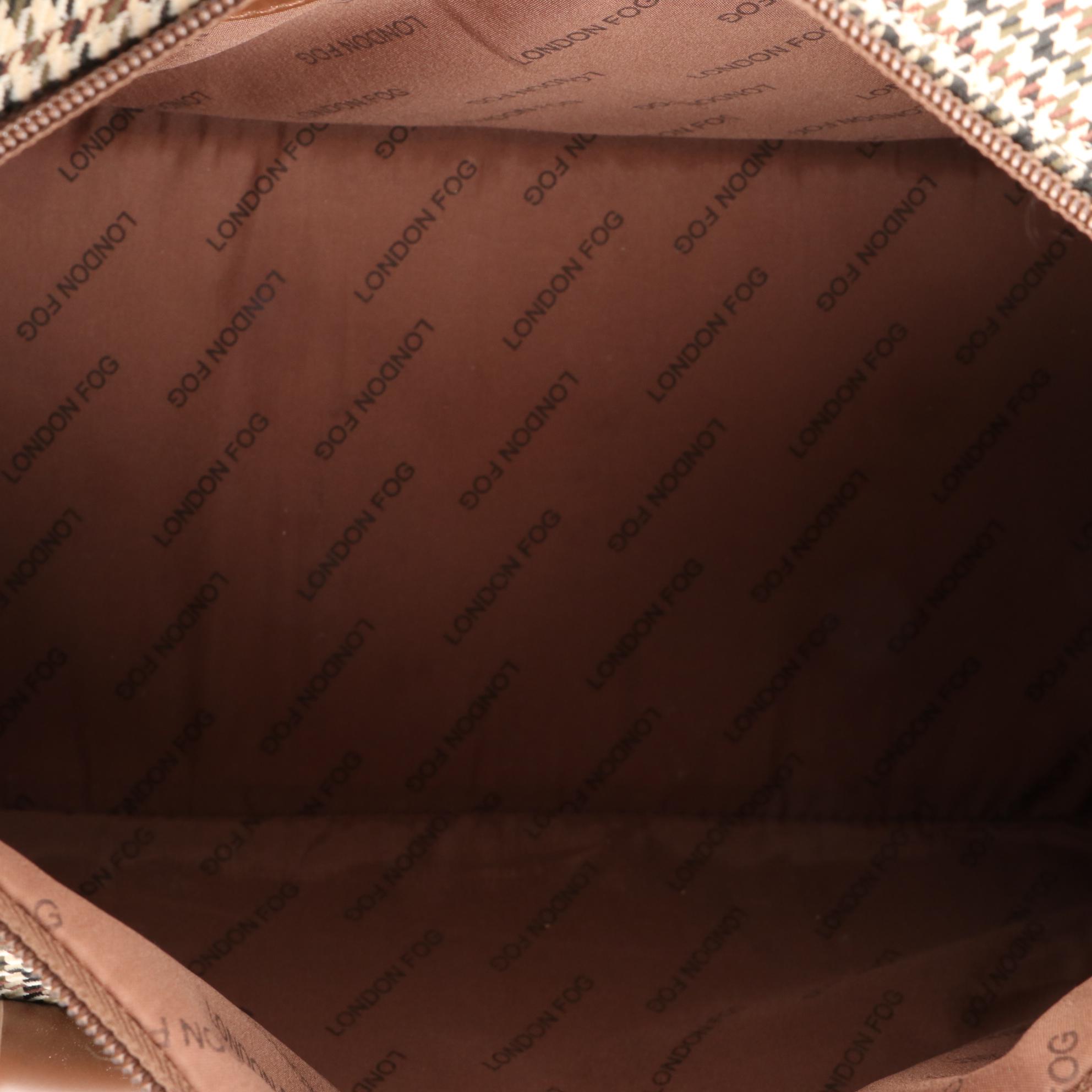 London Fog Overnight Duffel Bag in Houndstooth Check