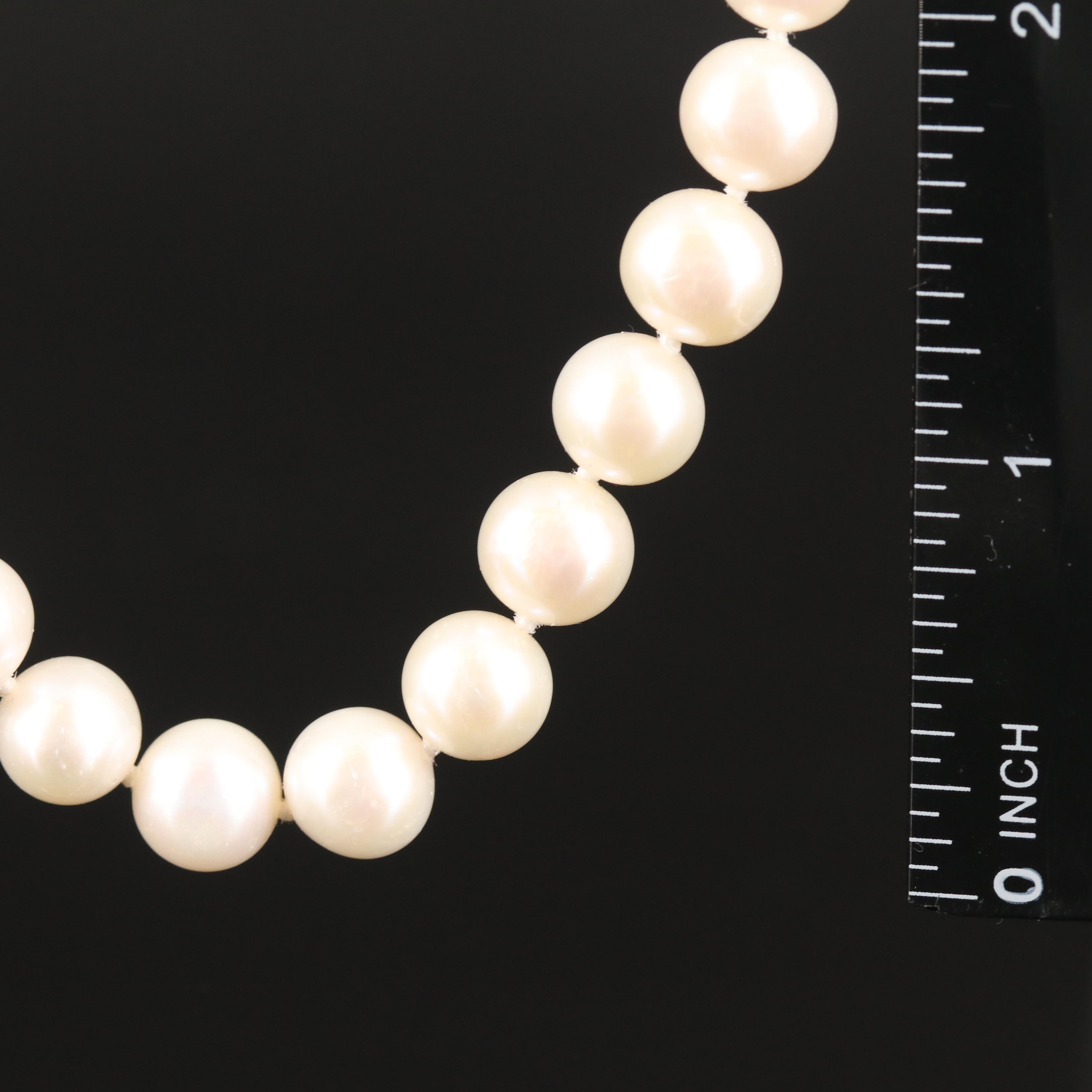 Pearl Necklace with 14K Clasp