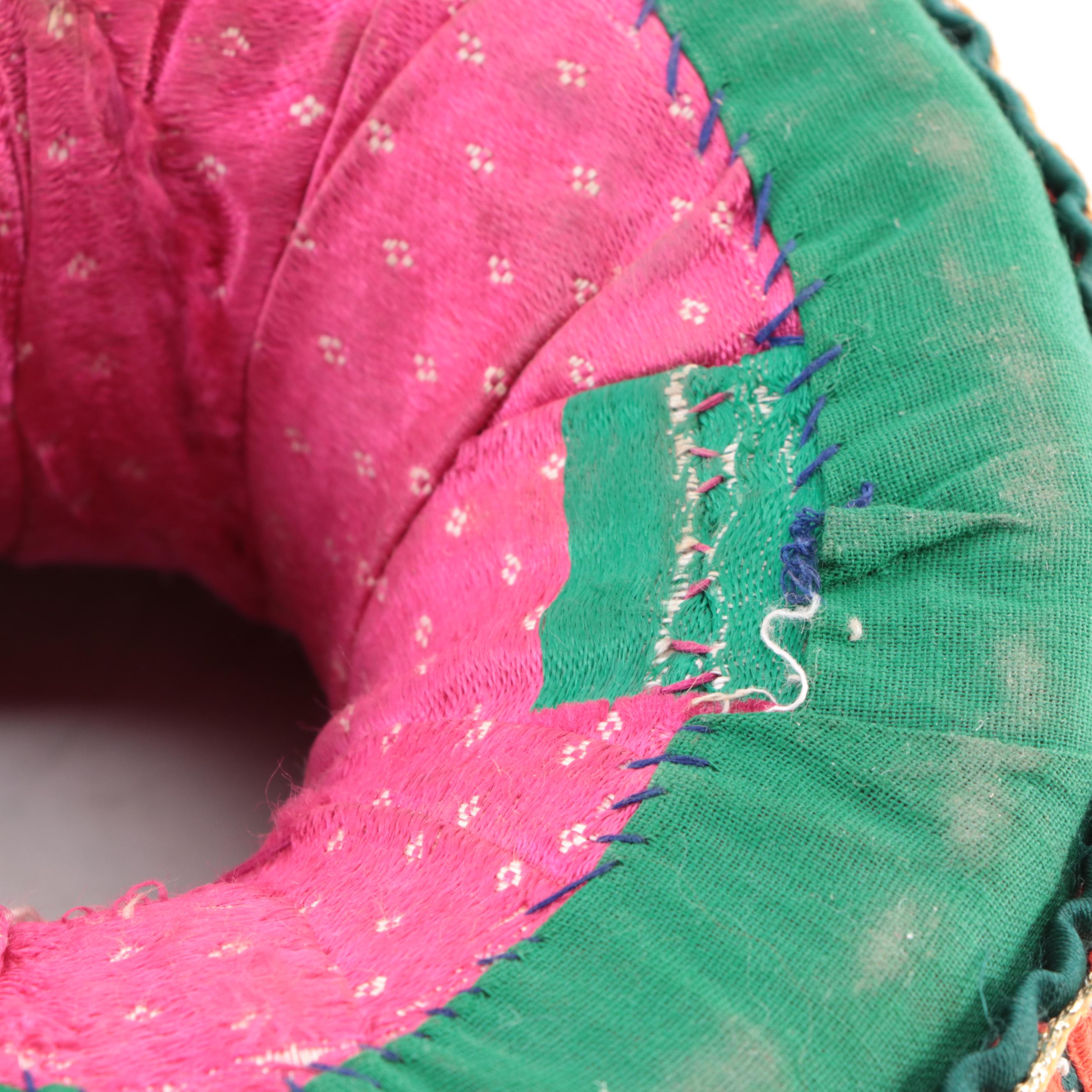 Indian Hand Embroidered Hinduni Women's Water Jar Head Carrying Pad