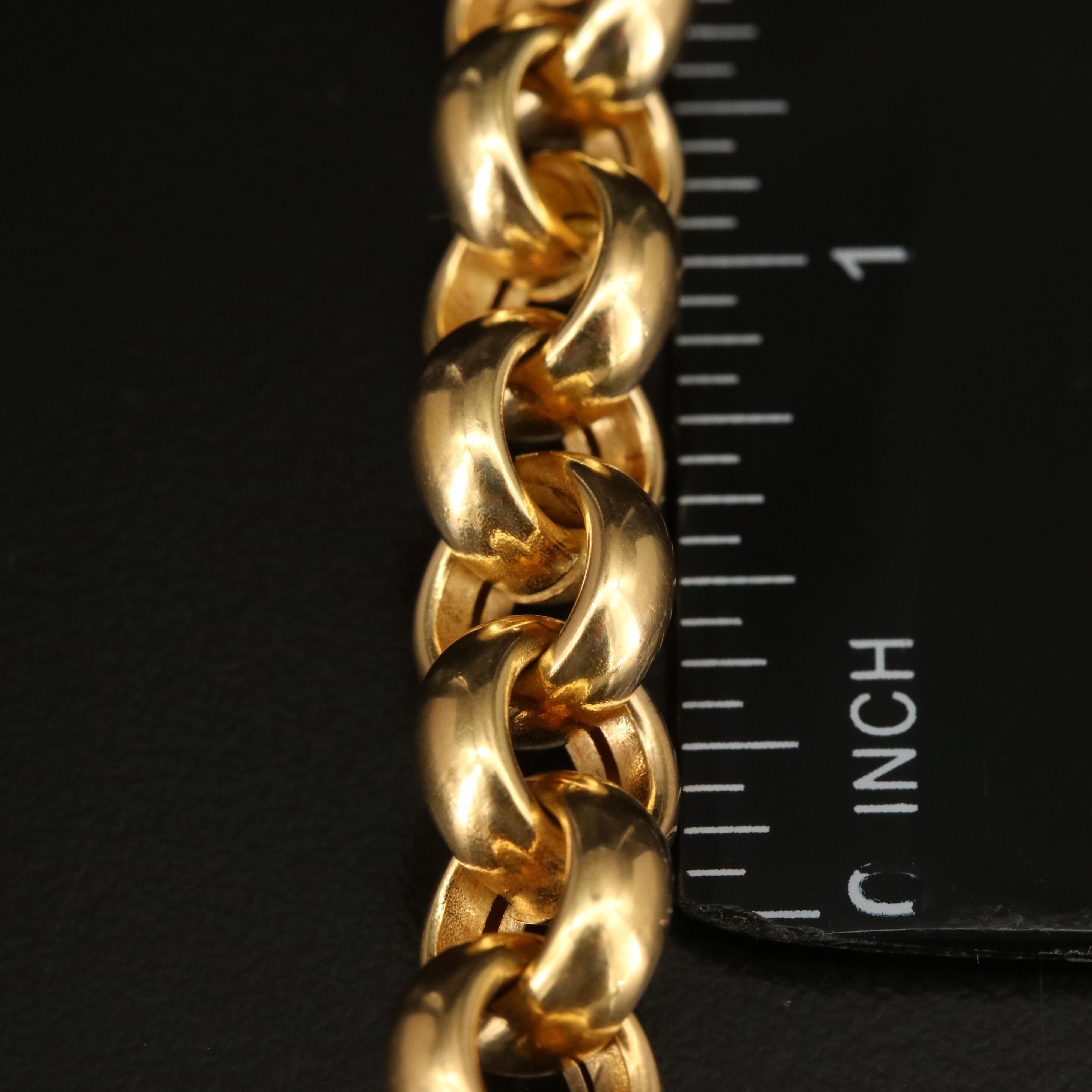 18K Rolo Chain Bracelet