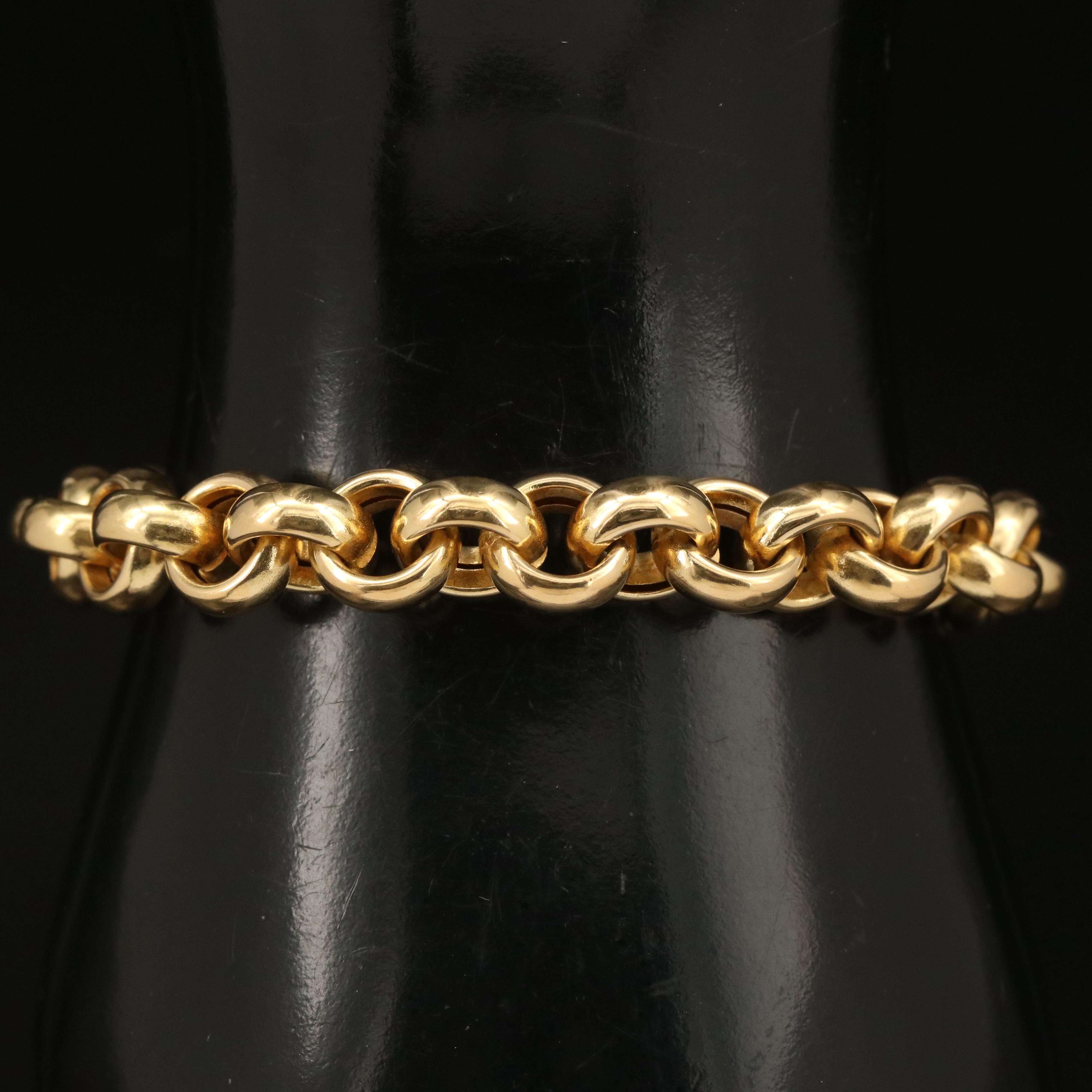 18K Rolo Chain Bracelet