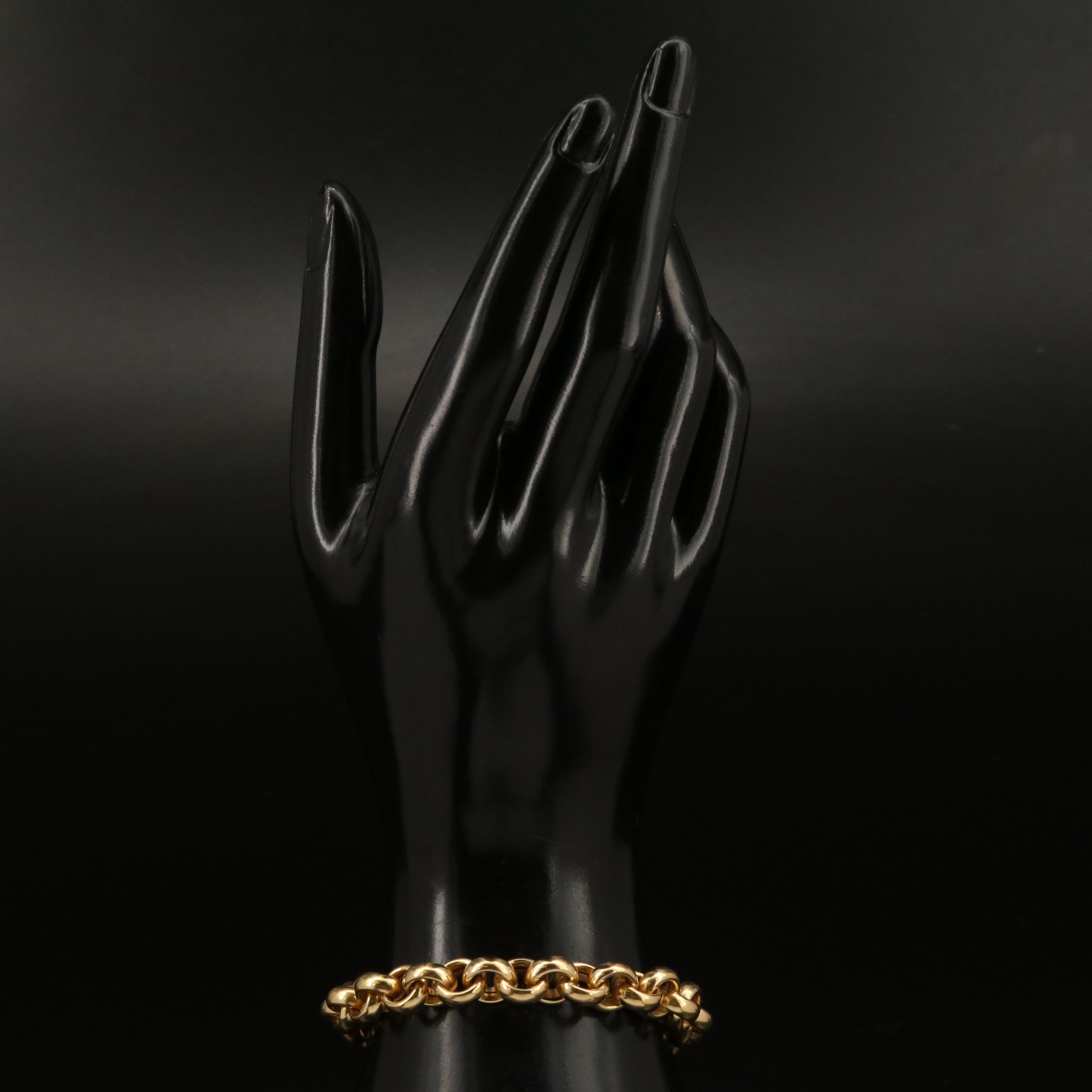 18K Rolo Chain Bracelet