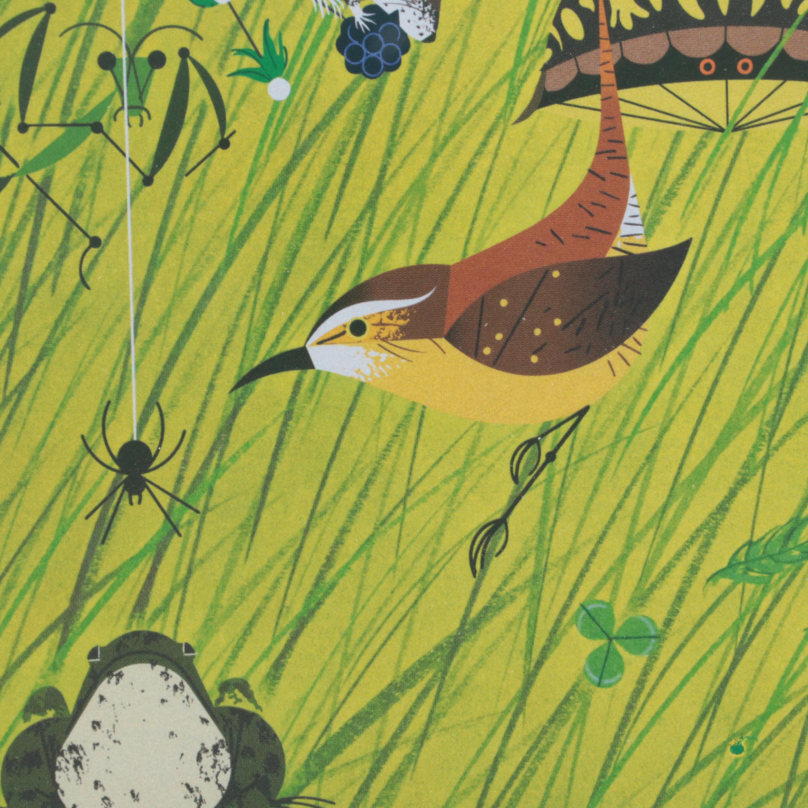 Offset Lithograph After Charley Harper "Meadow Medley," Late 20th Century