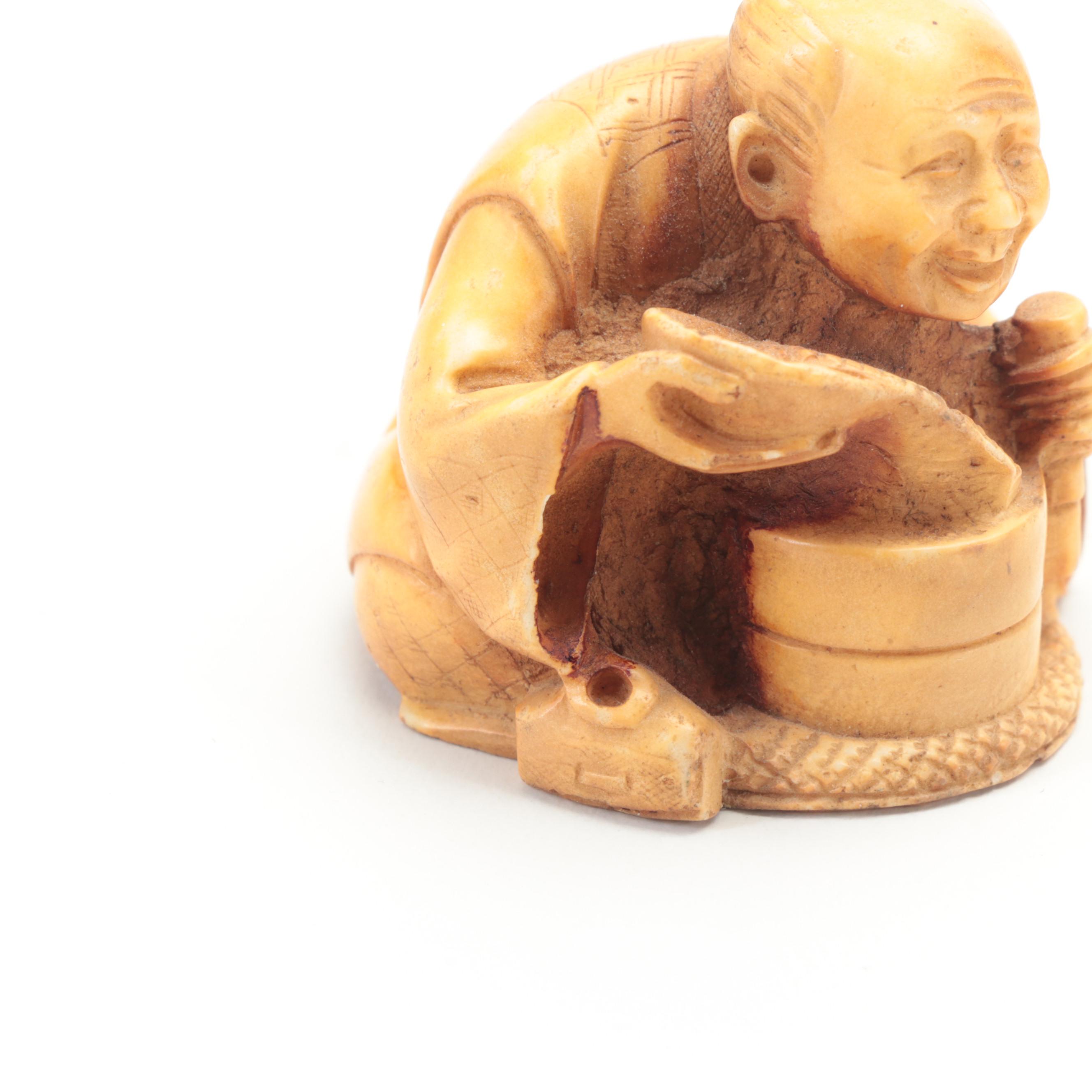 Japanese Netsuke Style Resin Figurines