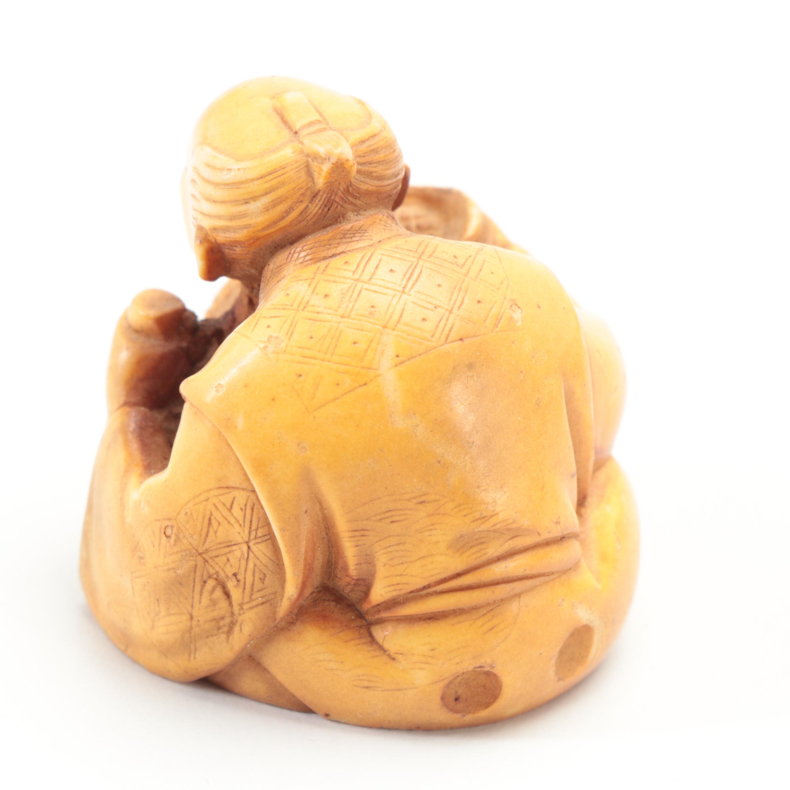 Japanese Netsuke Style Resin Figurines