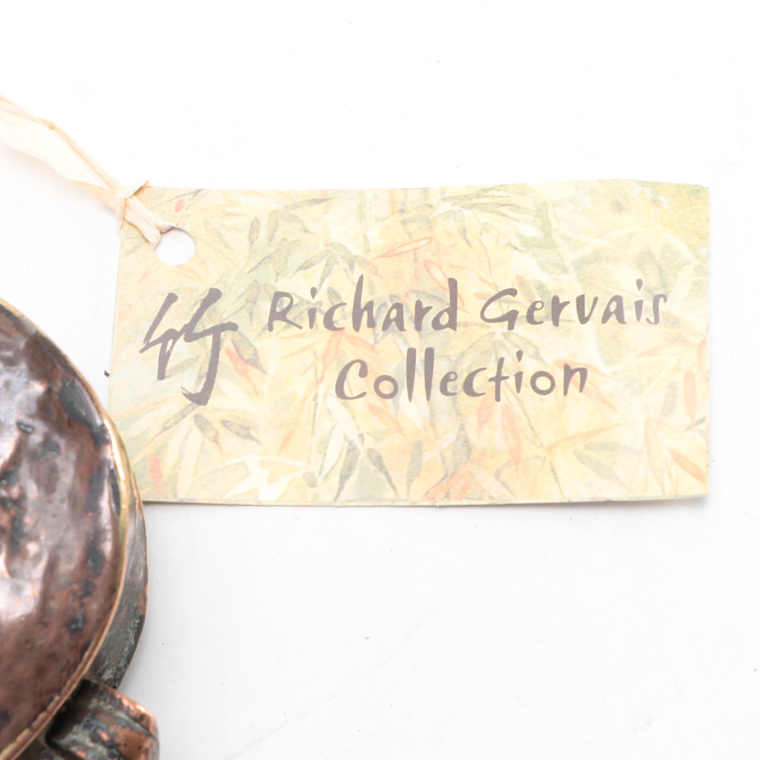 Tibetan Hammered Copper 'Gau' Reliquary Amulet Box, Early 20th Century