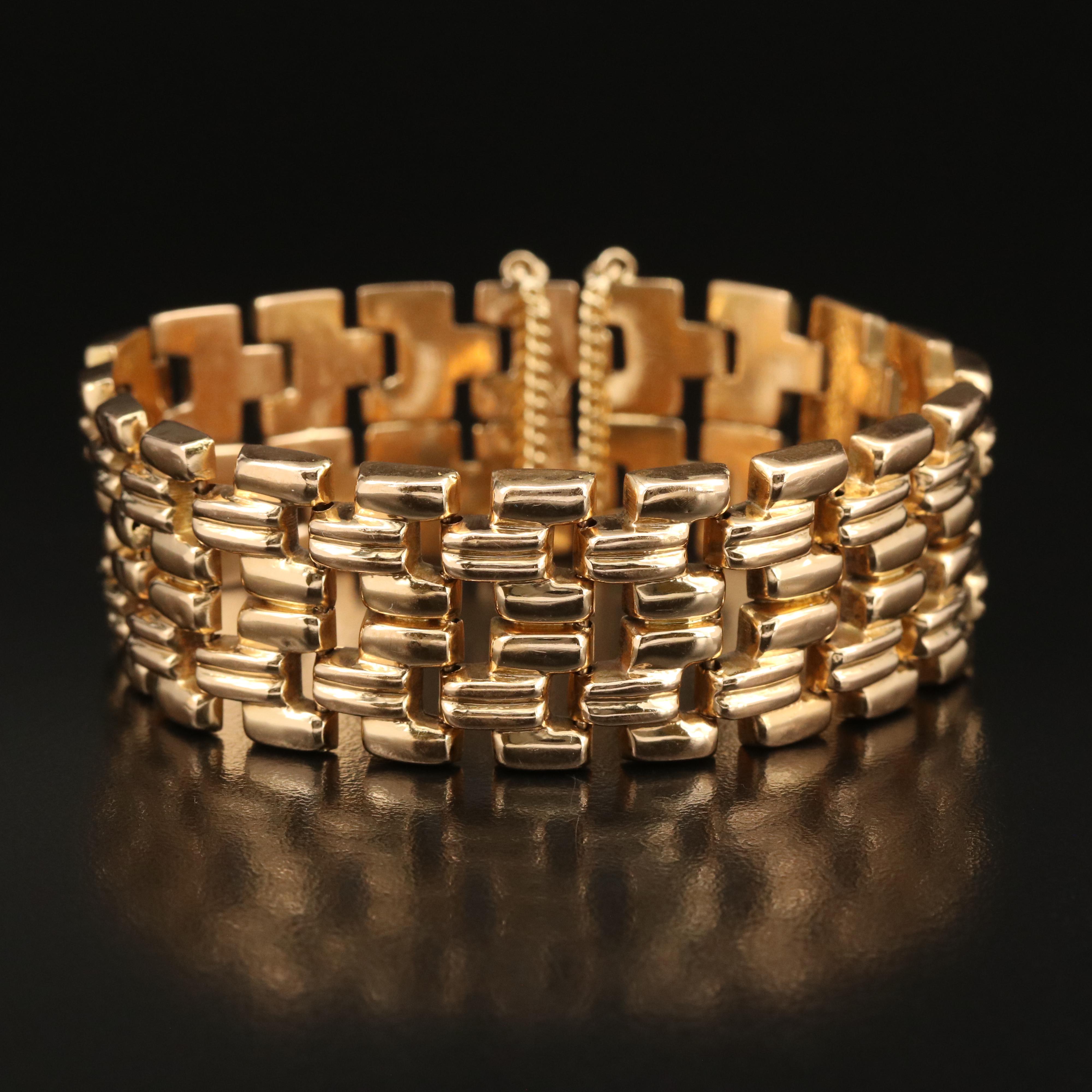 18K Fancy Link Bracelet