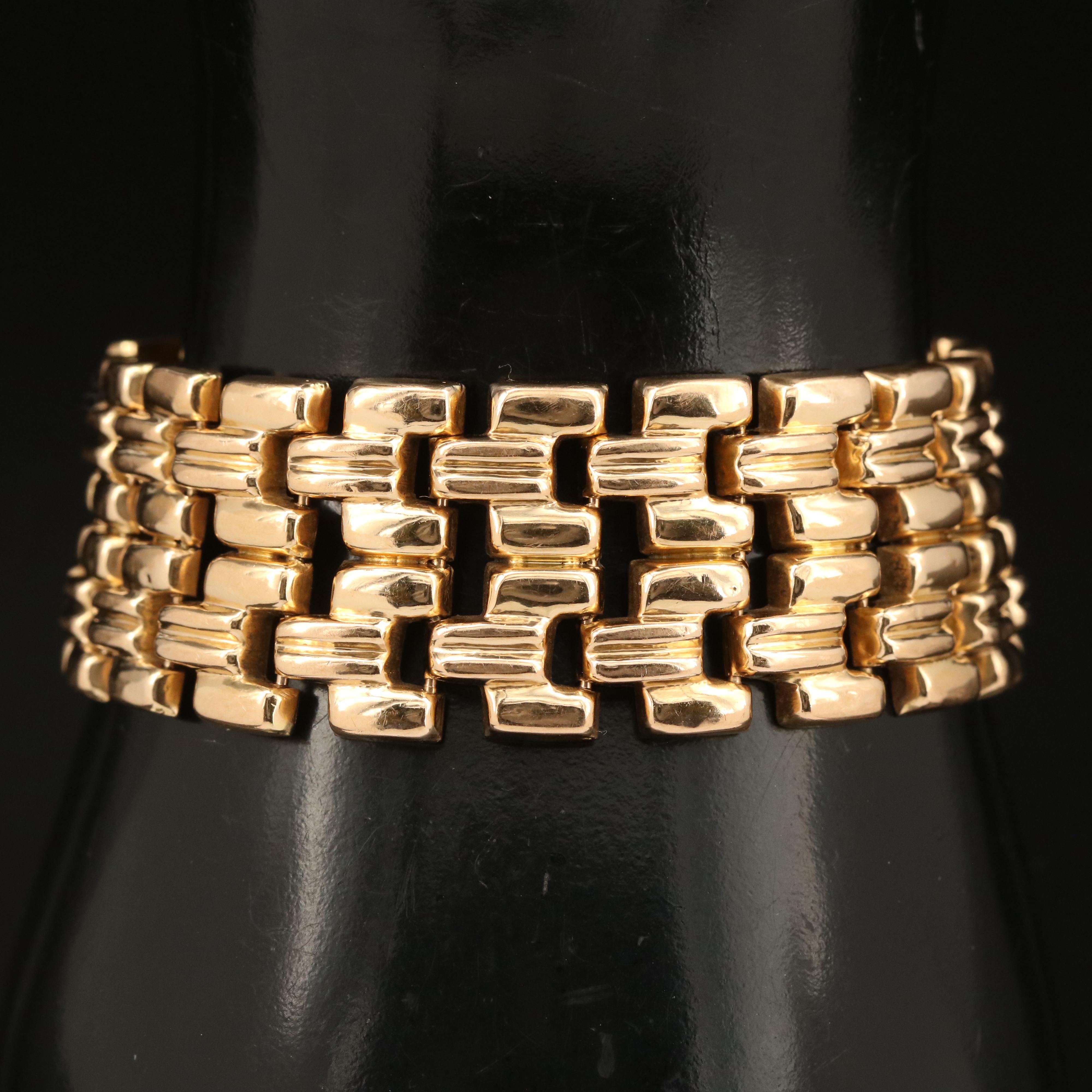 18K Fancy Link Bracelet