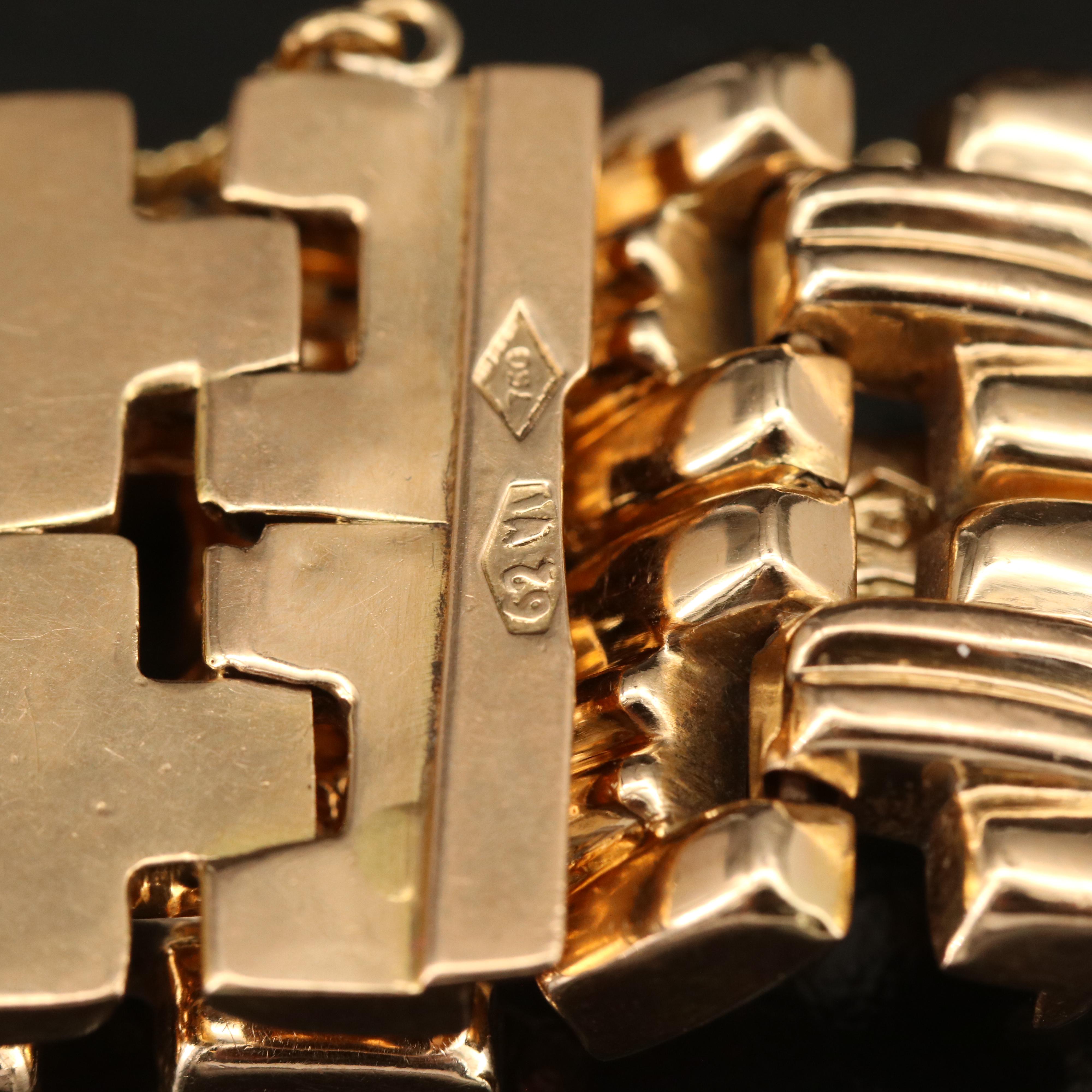 18K Fancy Link Bracelet