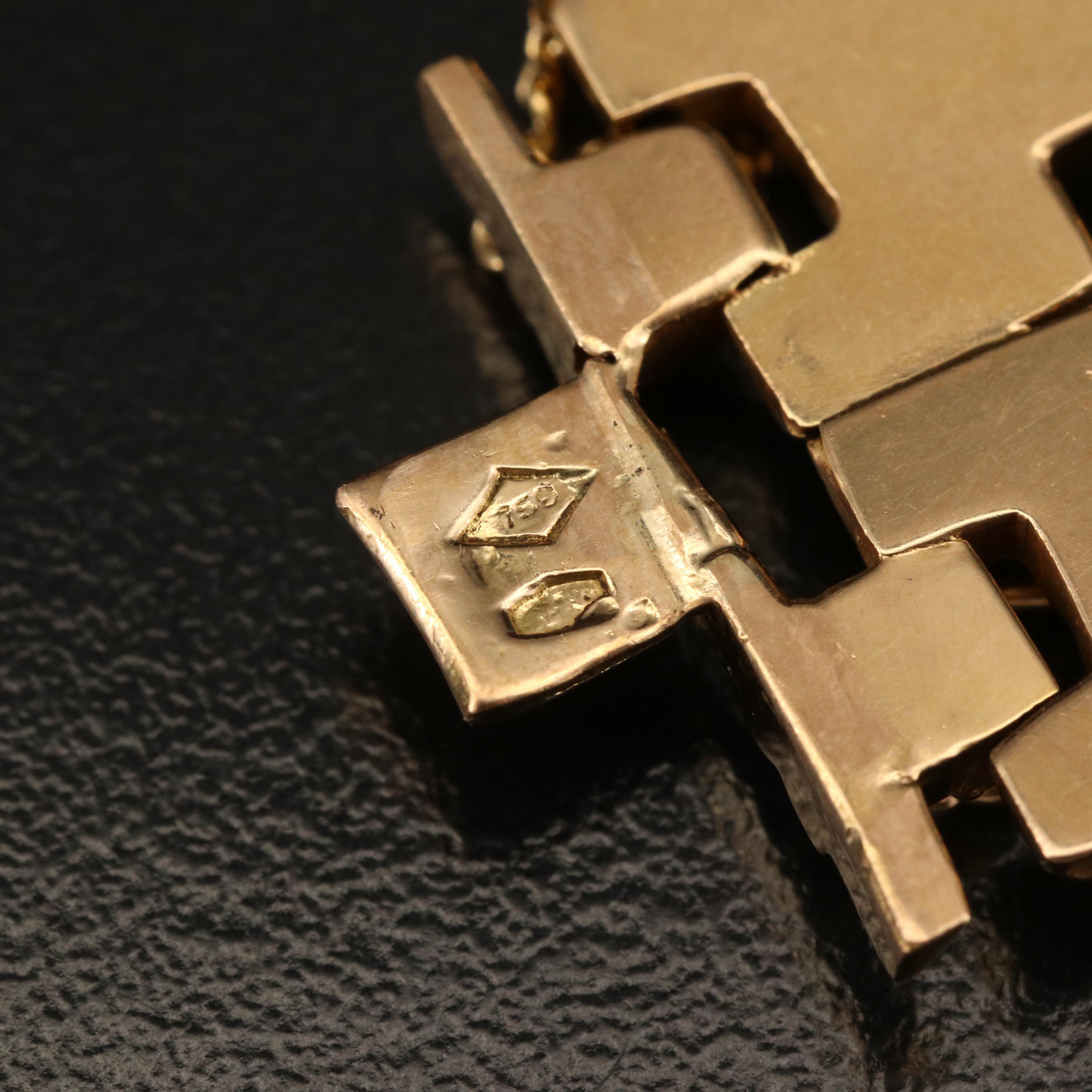 18K Fancy Link Bracelet