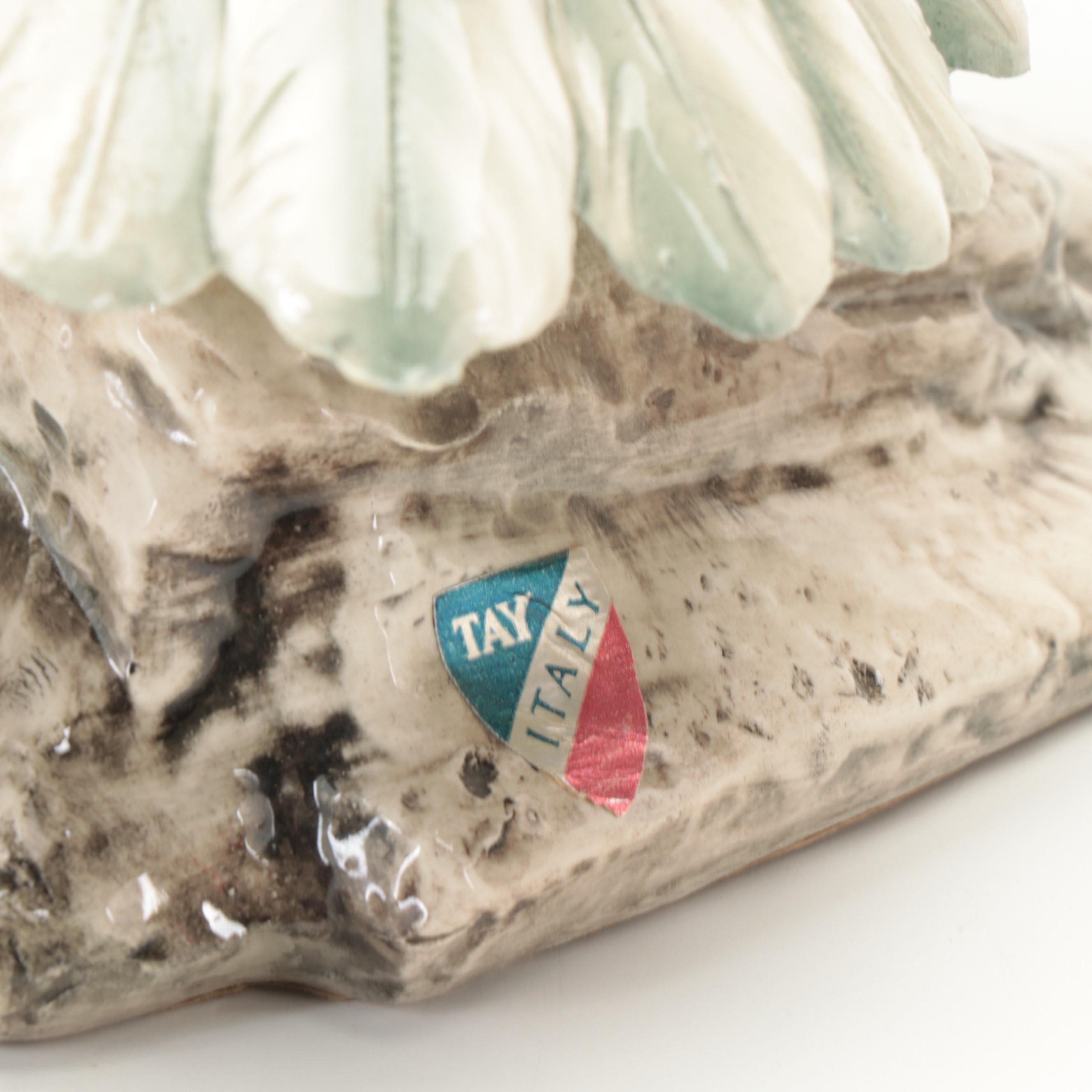 Giuseppe Tagliariol for Tay Pottery Italian Porcelain Bald Eagle Figurine