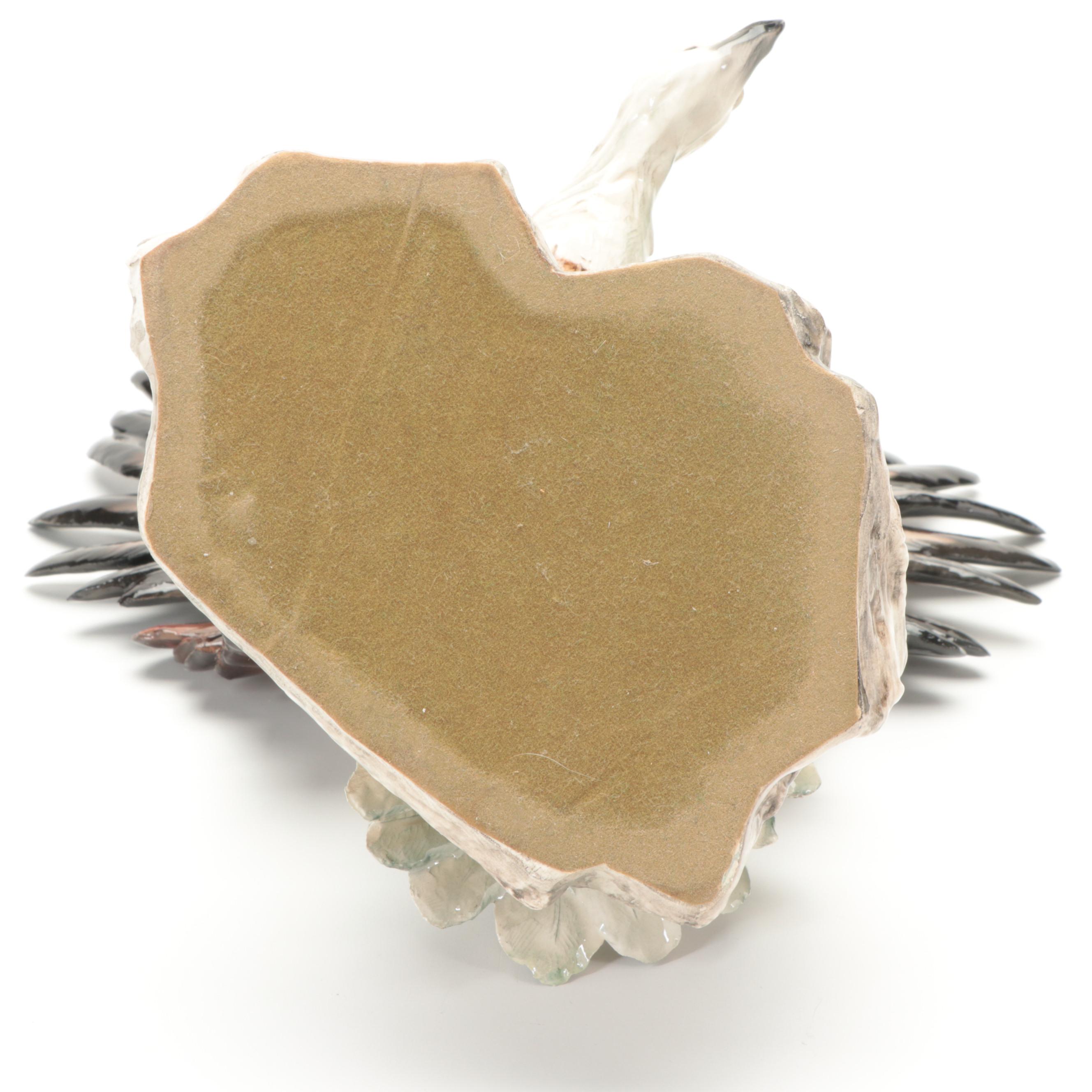 Giuseppe Tagliariol for Tay Pottery Italian Porcelain Bald Eagle Figurine