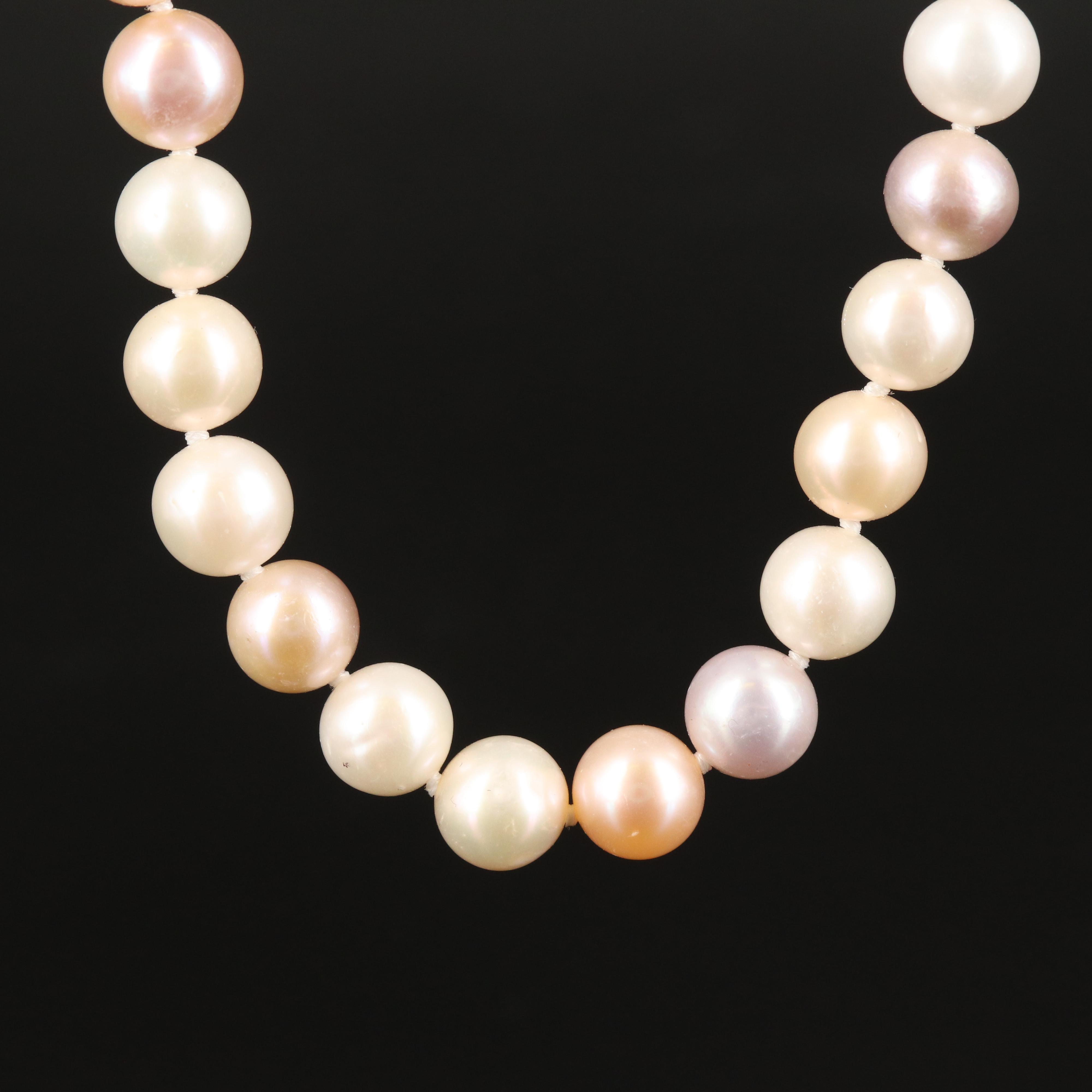 Pearl Necklace with 14K Clasp