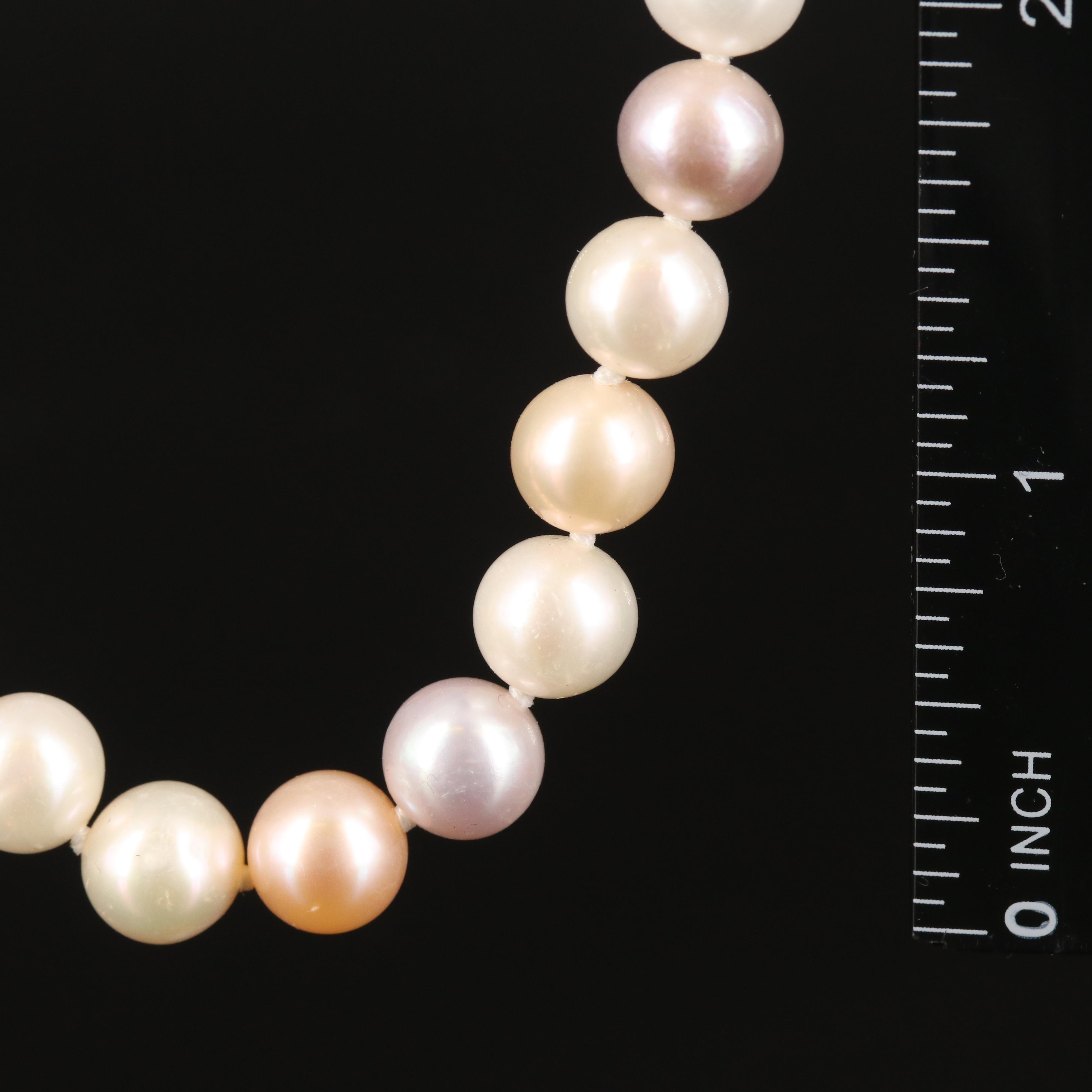 Pearl Necklace with 14K Clasp