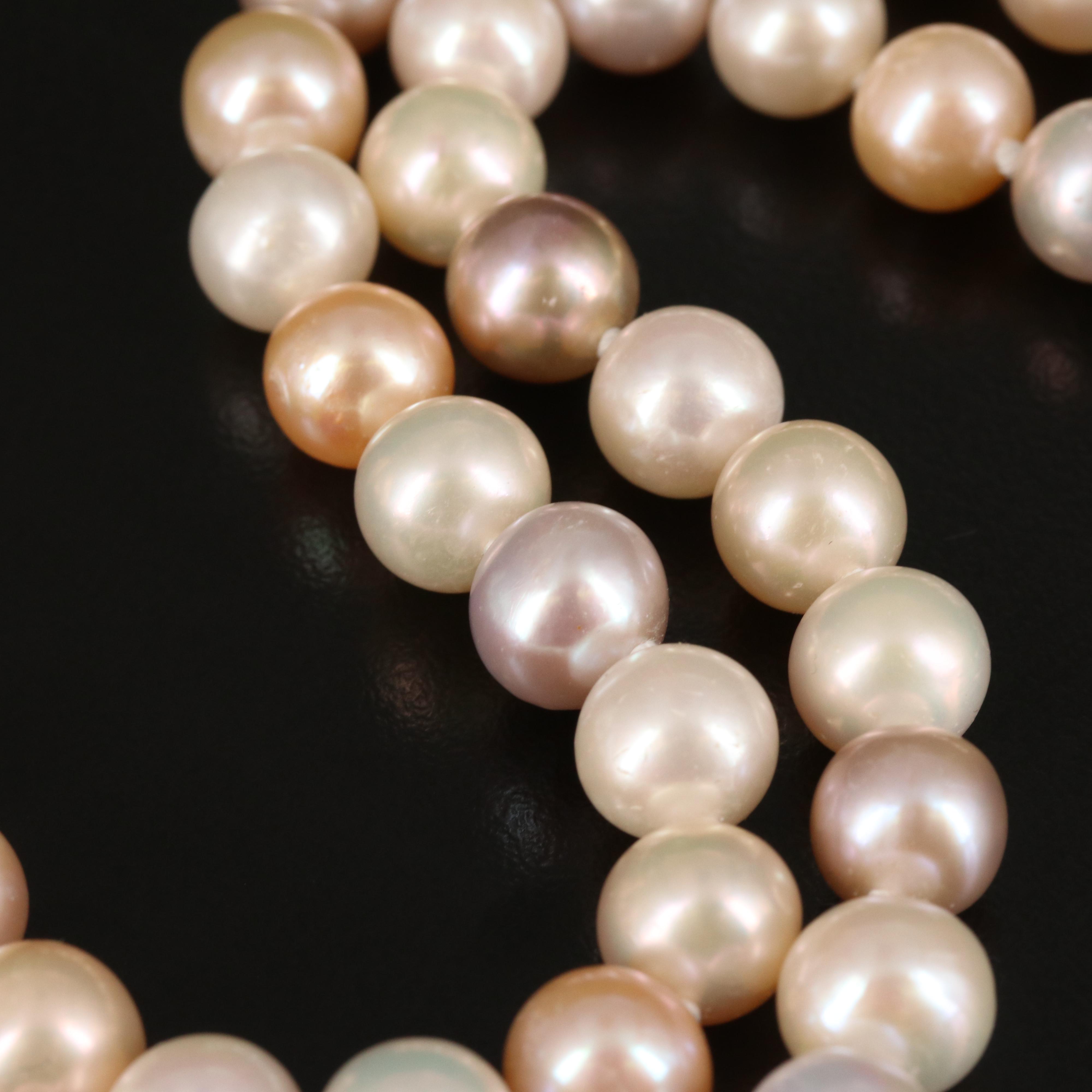 Pearl Necklace with 14K Clasp