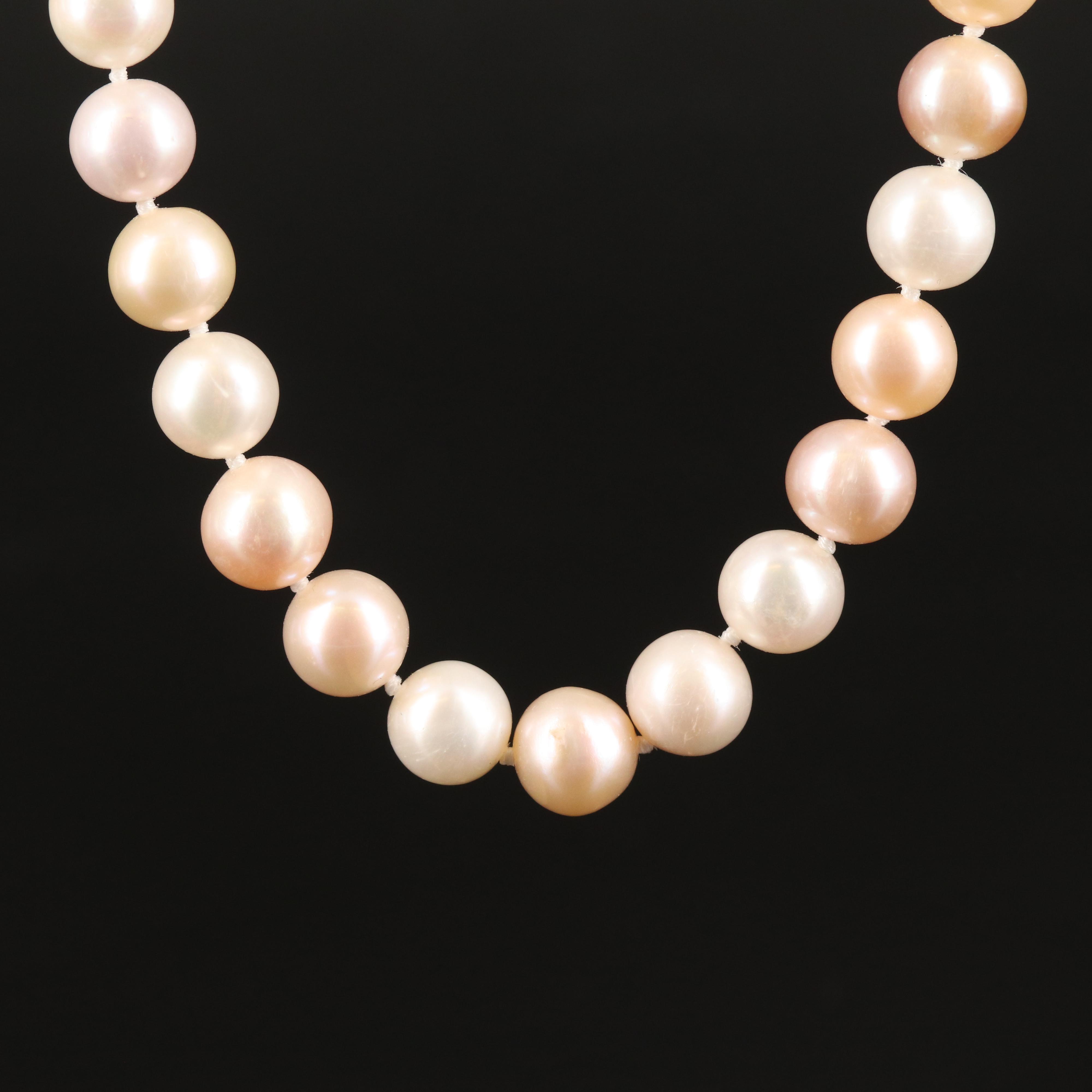 Pearl Necklace with 14K Clasp