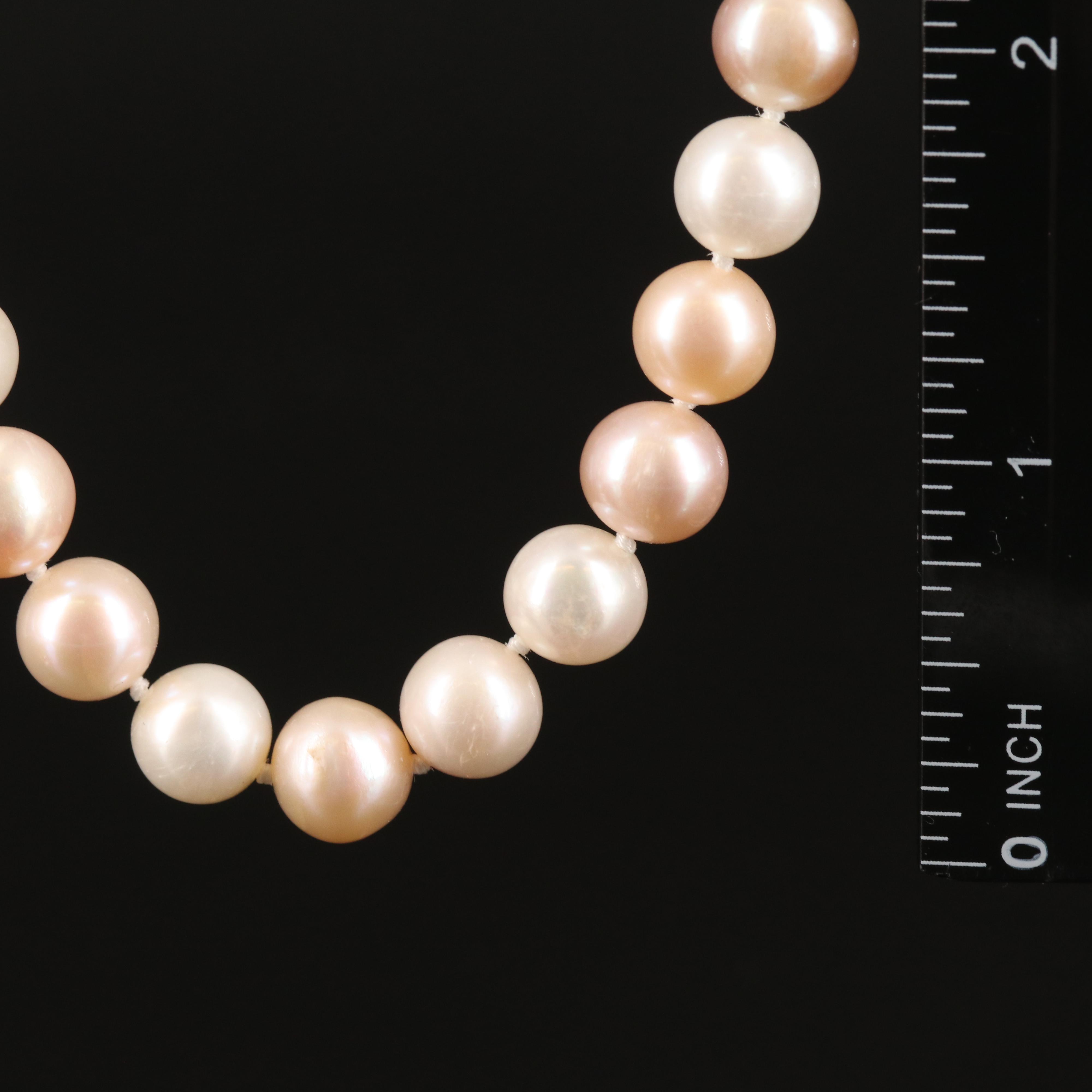 Pearl Necklace with 14K Clasp