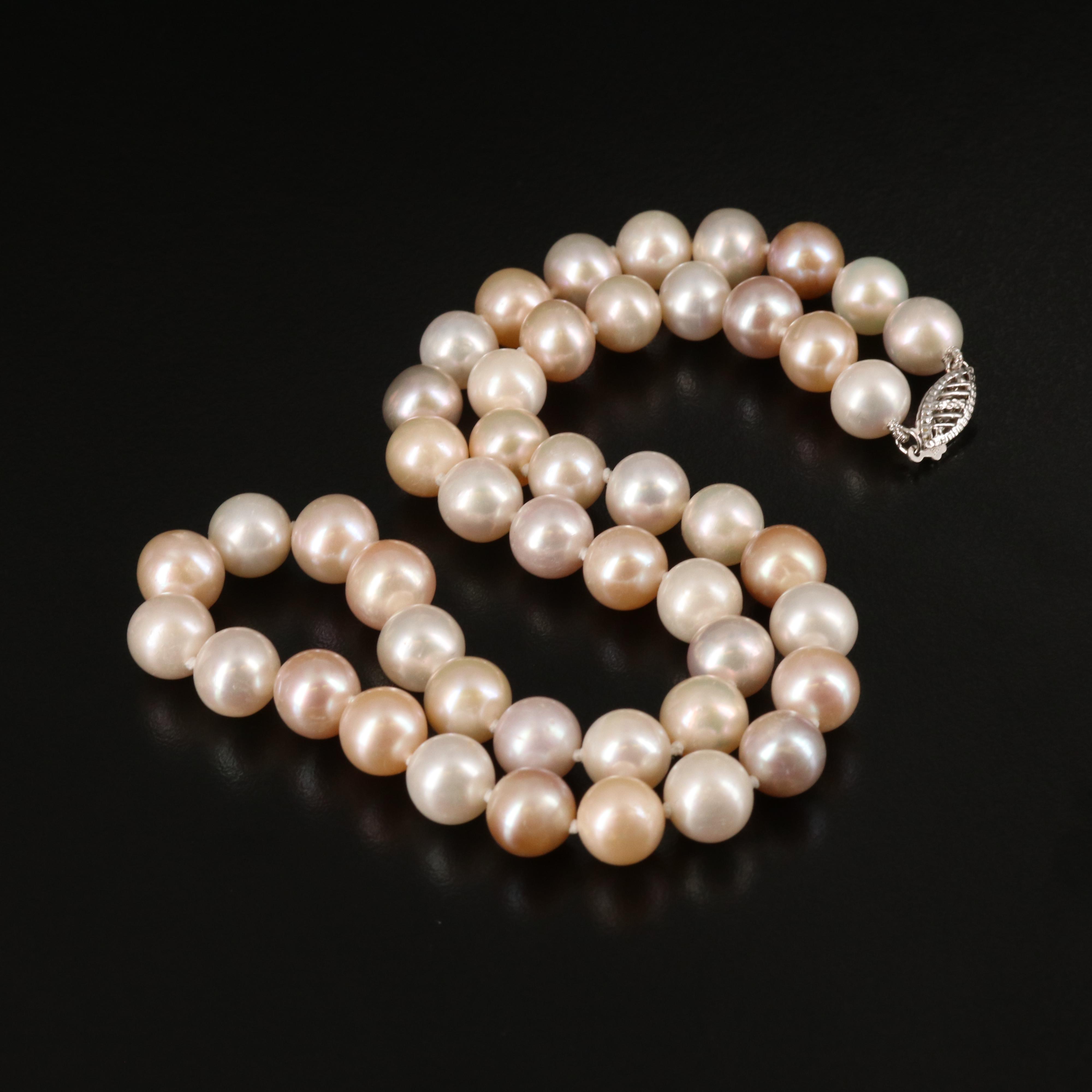 Pearl Necklace with 14K Clasp