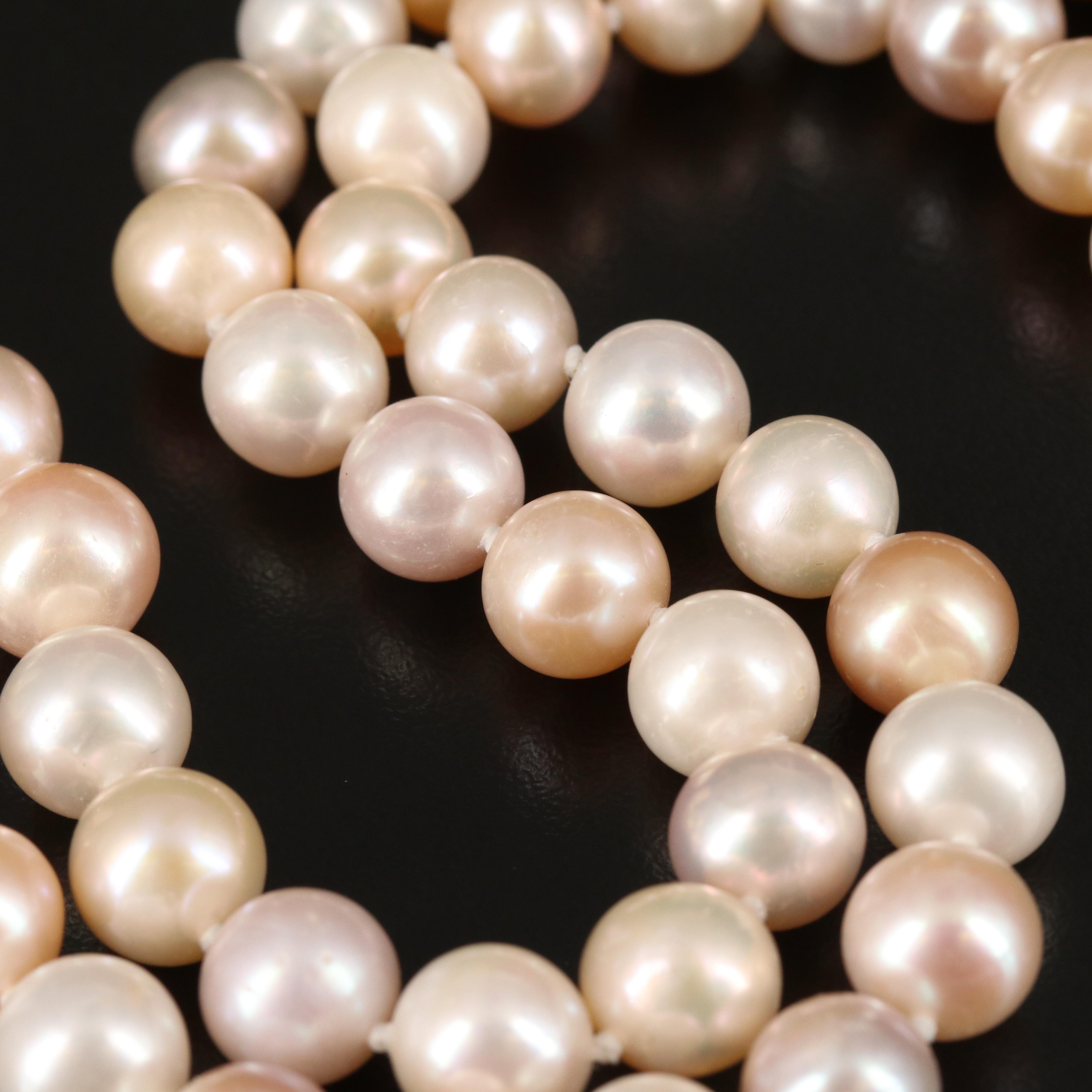 Pearl Necklace with 14K Clasp